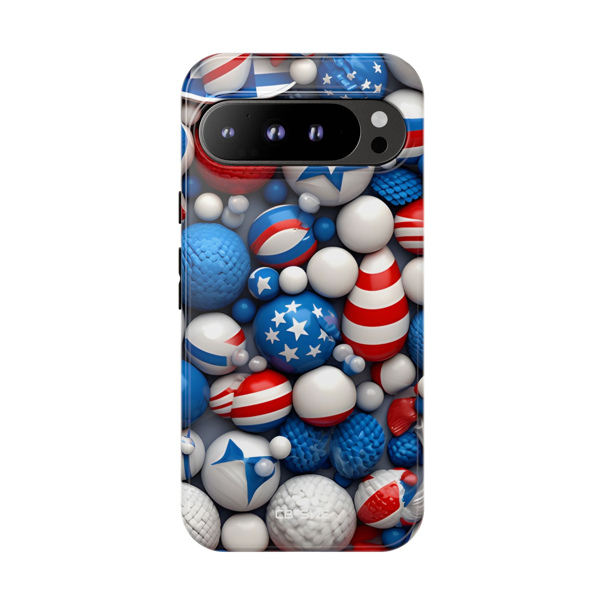 Festive Spheres Cluster - Google Pixel Case
