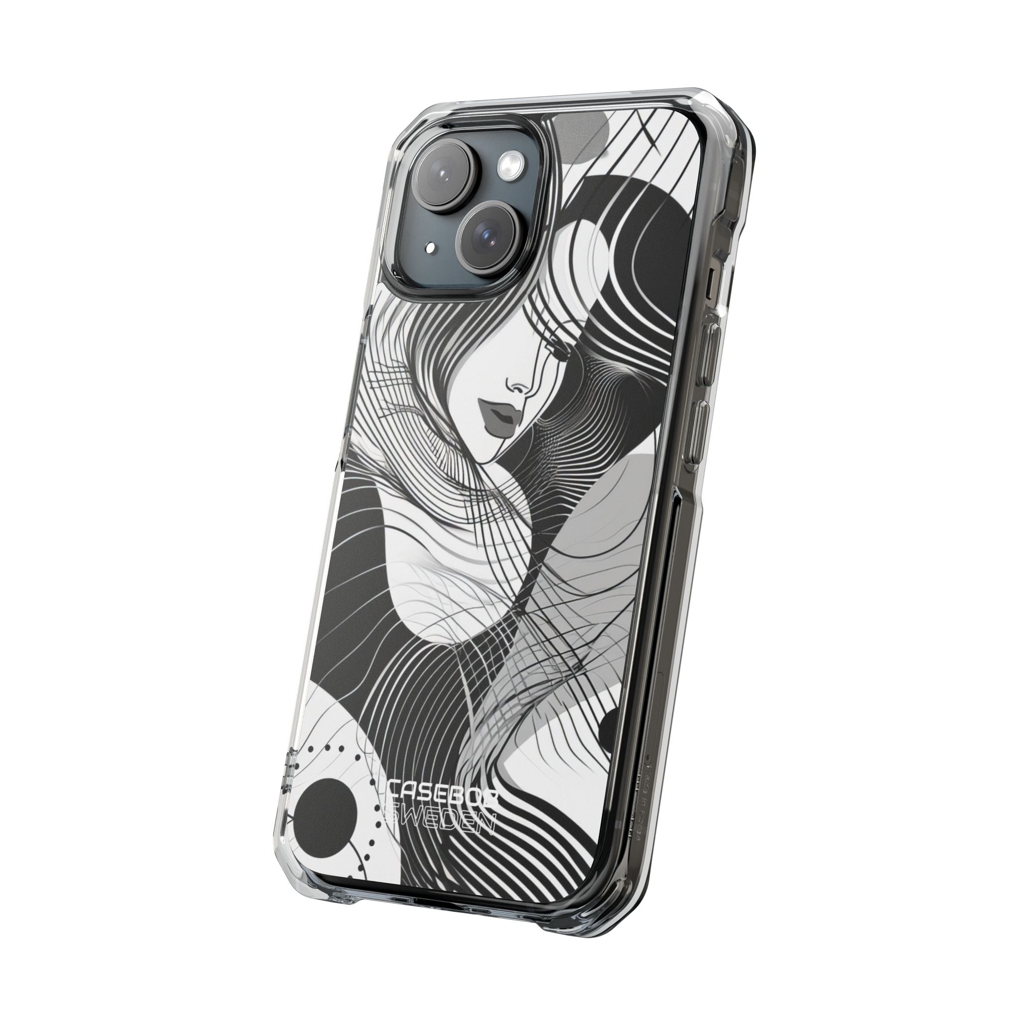 Orange Wave Motion iPhone 15 - Impact Clear+