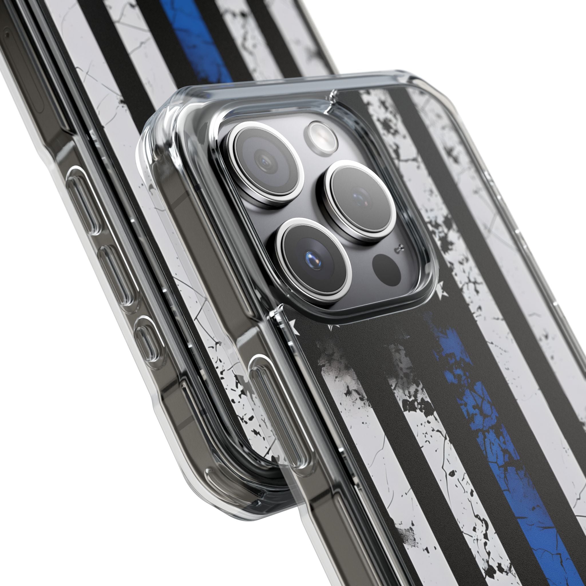 Blue Stripe Flag iPhone 15 Pro Case - Impact