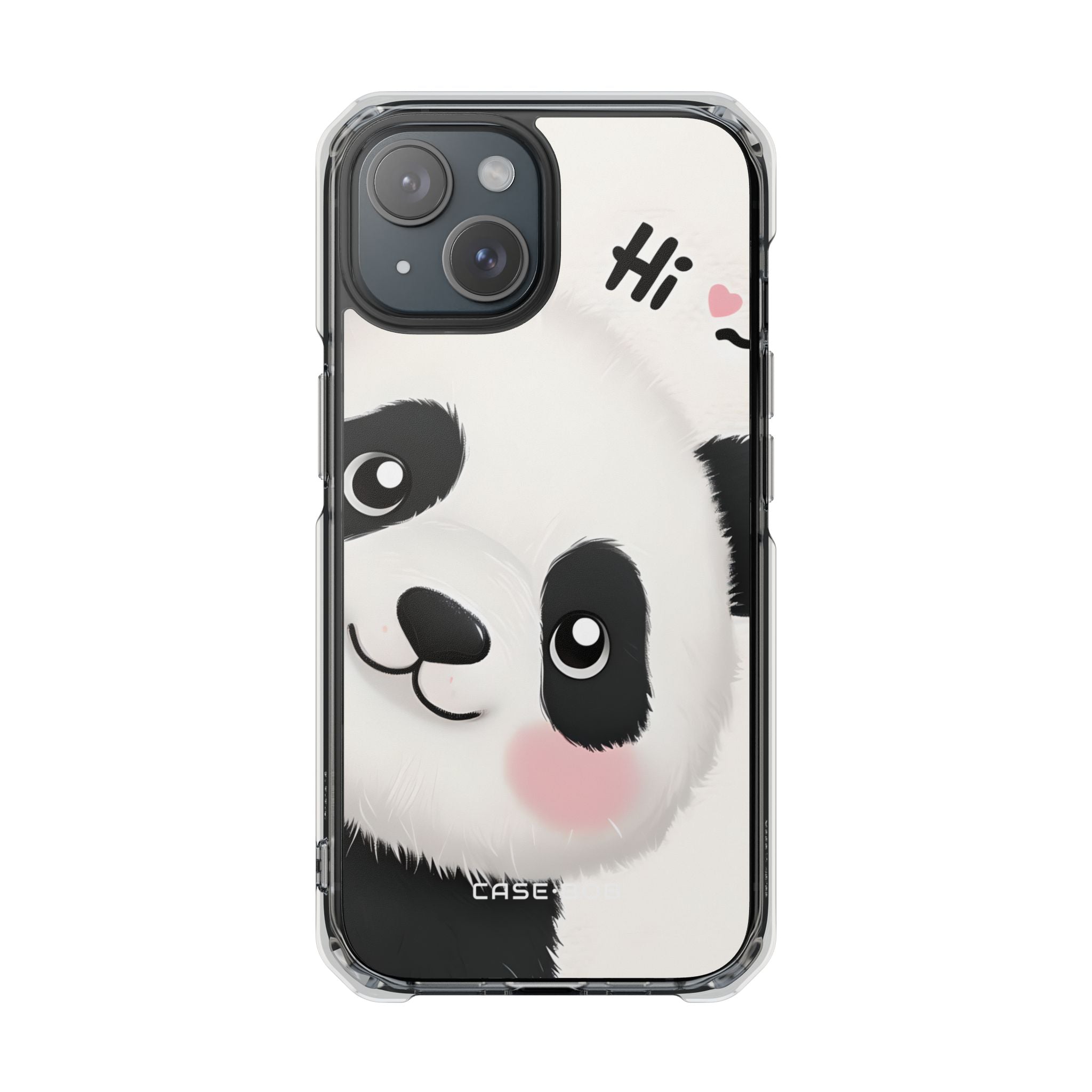 Peeking Panda Charm iPhone 15 Case - Impact