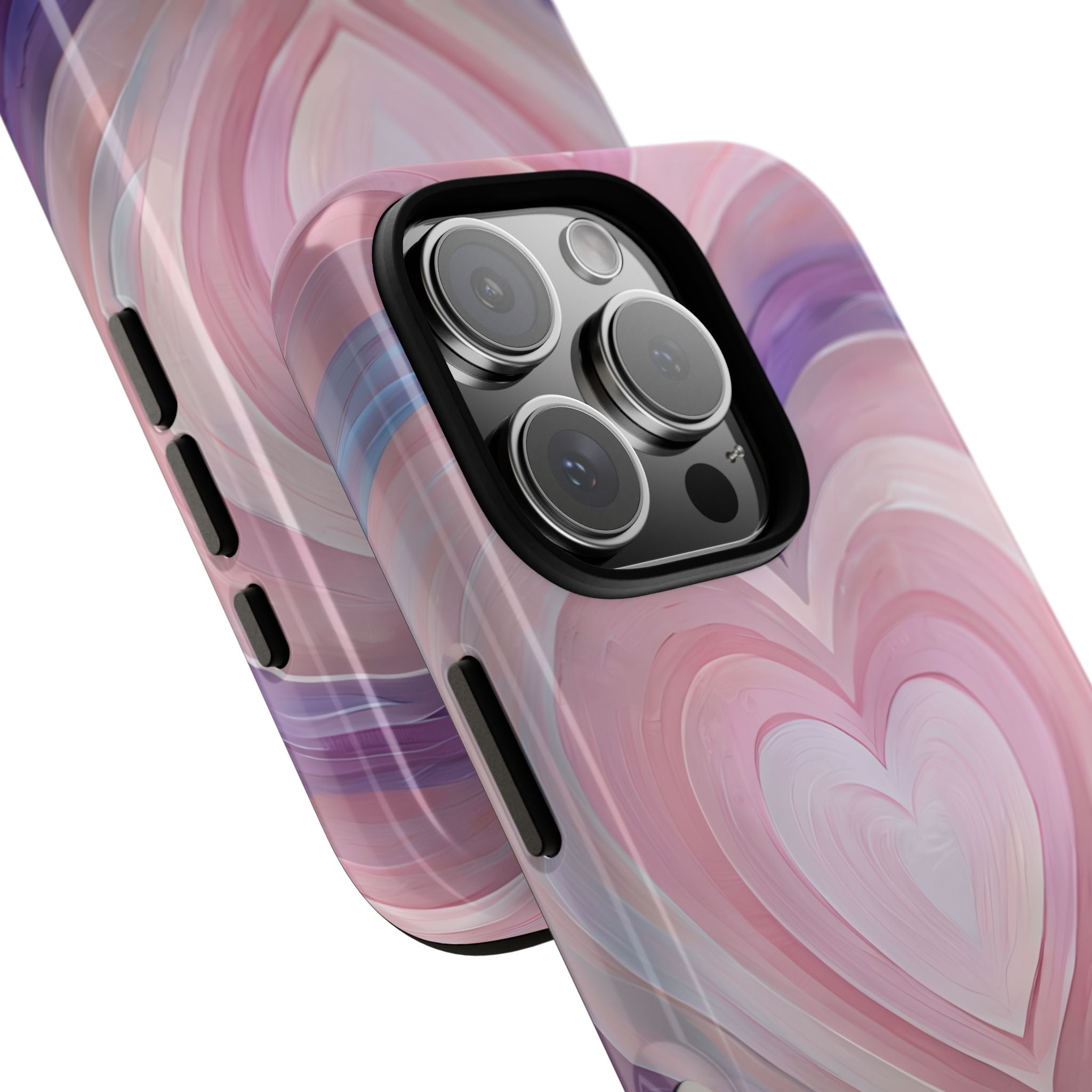 Swirling Hearts iPhone 16 Pro Case - Tough