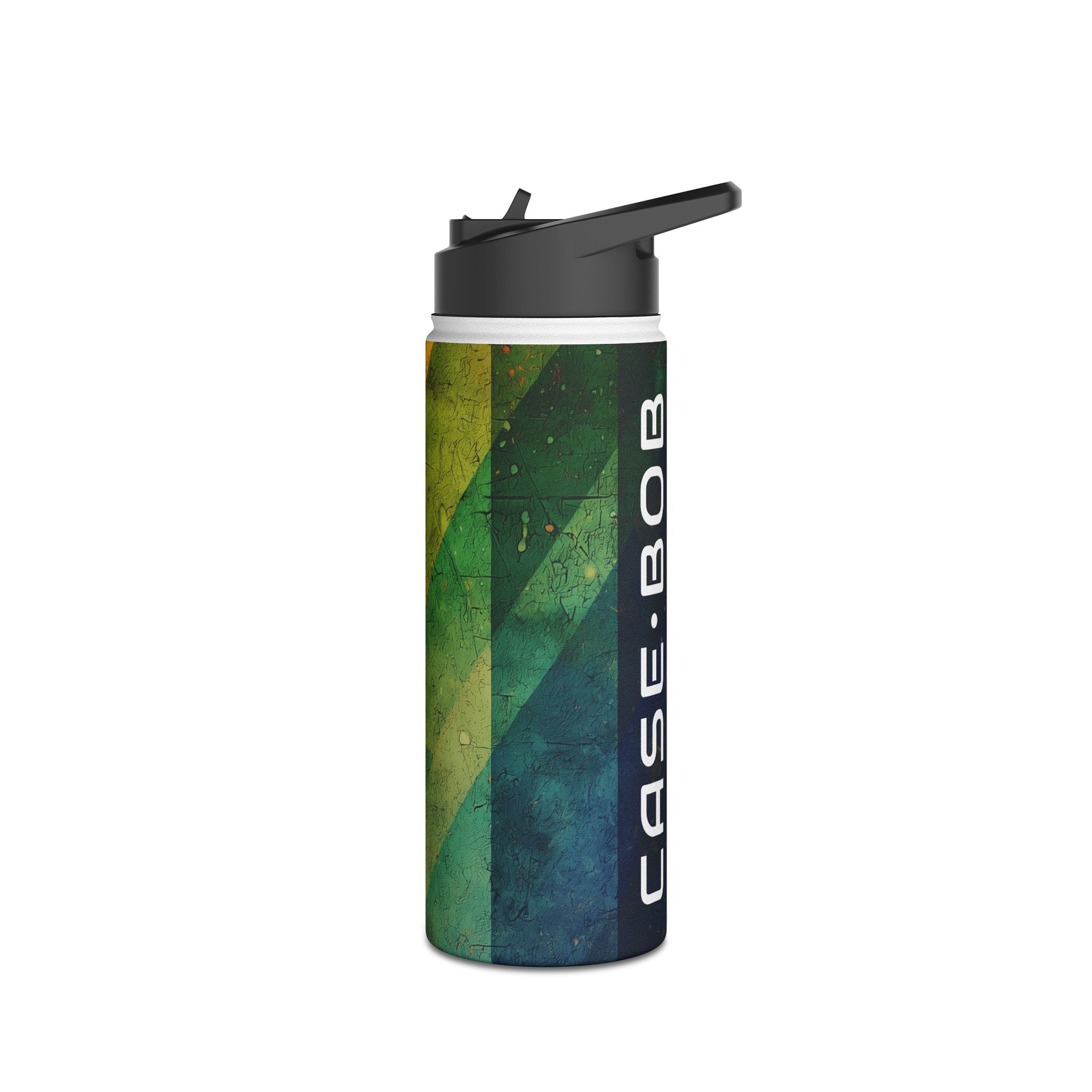 Crimson Stripes - Stainless Steel Water Bottle