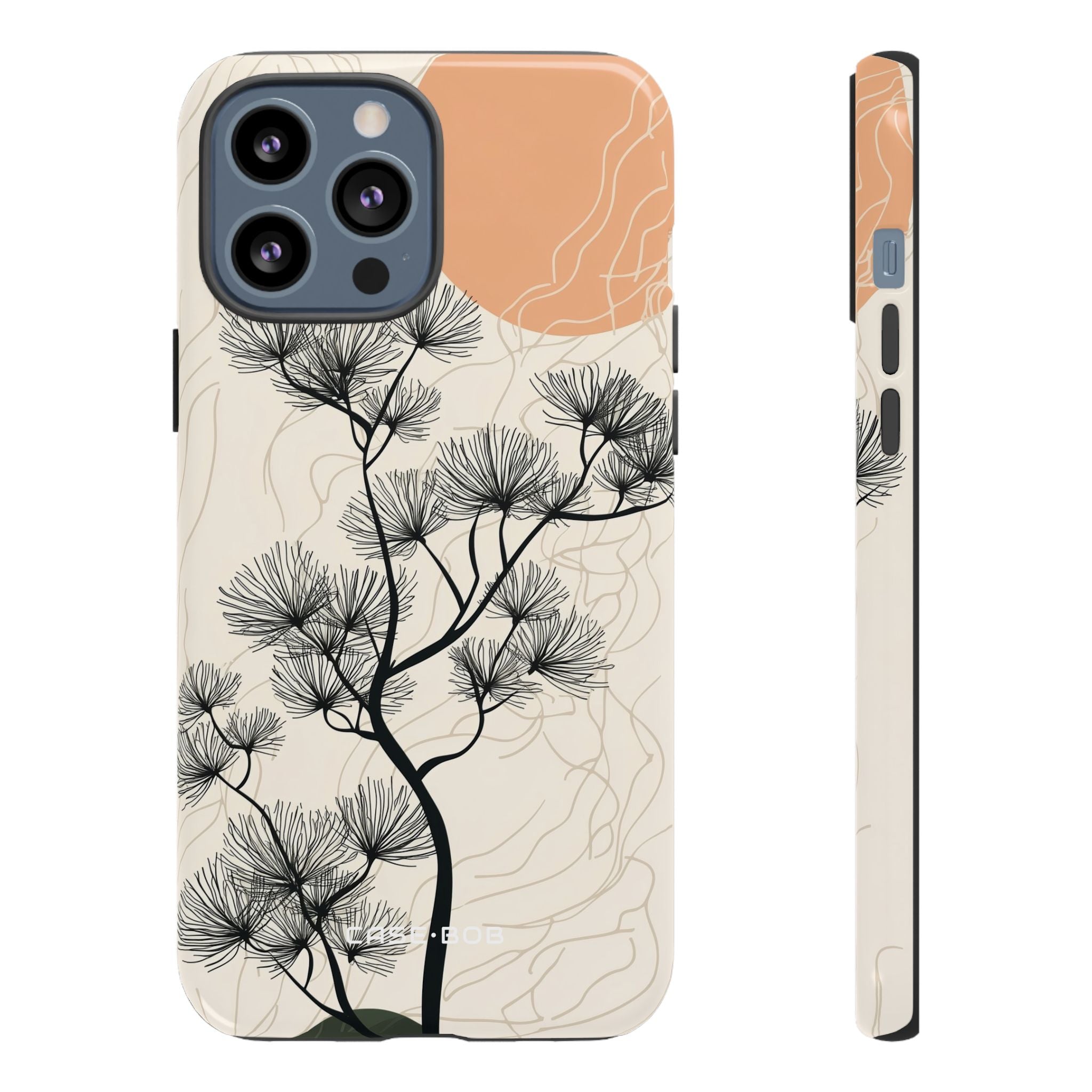 Spiky Tree Sunset iPhone 13 Pro Max Case - Tough