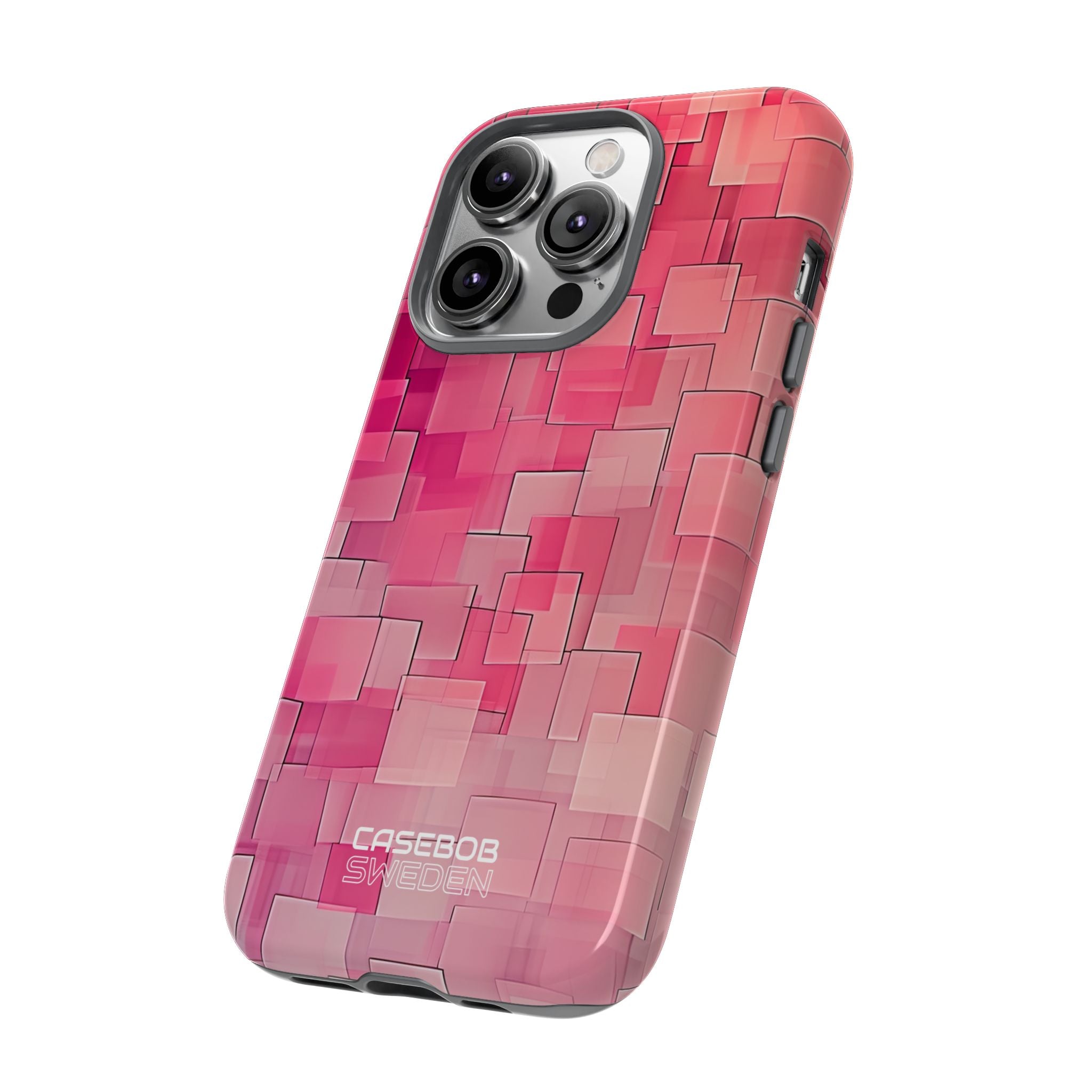 Layered Pink Geometry iPhone 14 - Tough