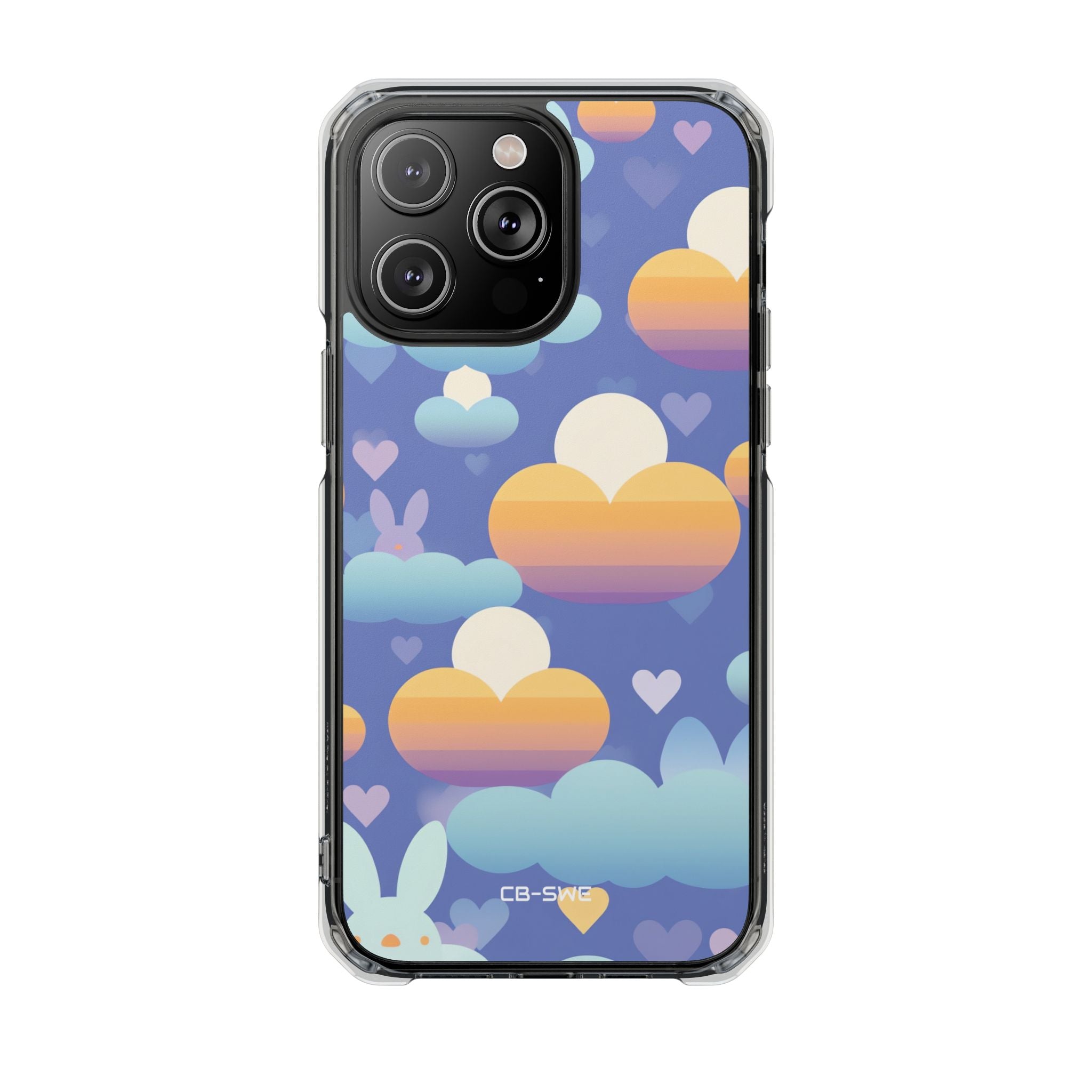 Bunnies Dance Among Clouds iPhone Case - Impact