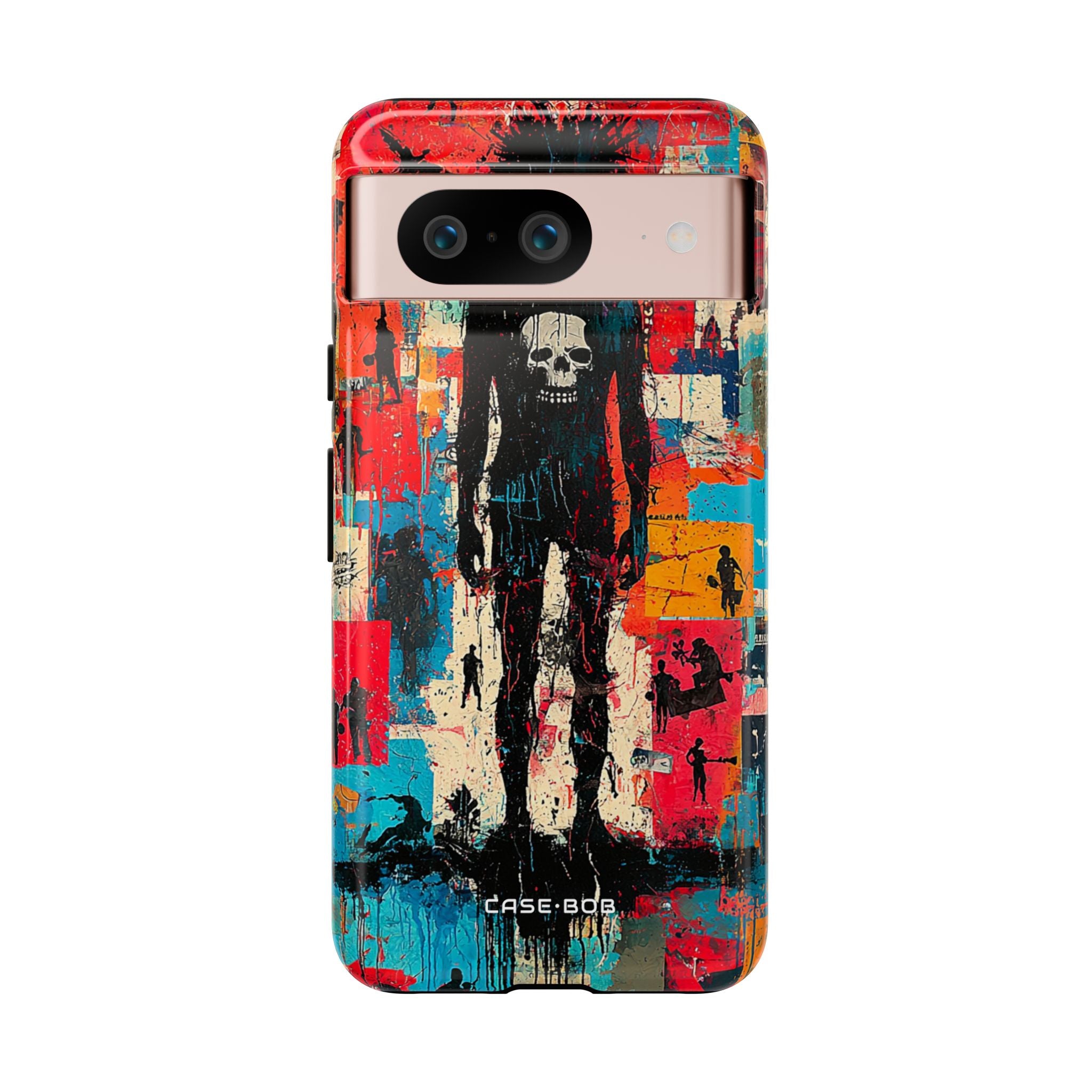 Spiky Skull Silhouette Google Pixel 8 Case - Tough
