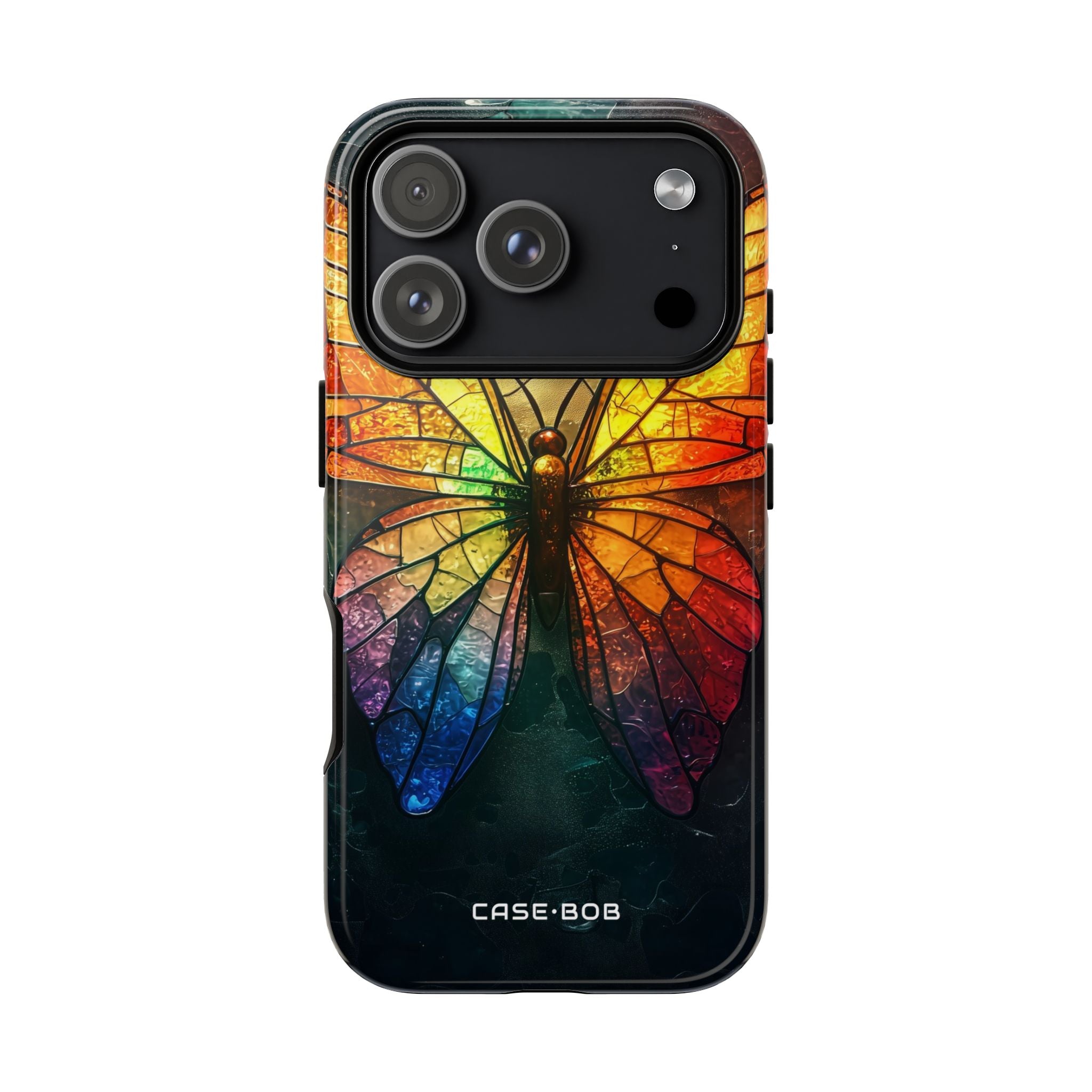Stained Glass Butterfly iPhone 17 Pro Case - Tough