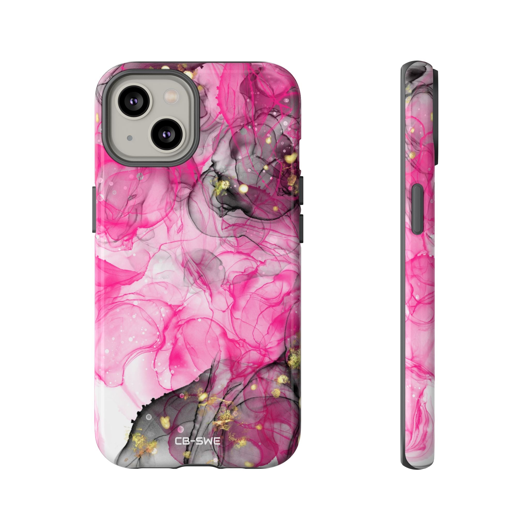 Vibrant Pink Swirls - iPhone Case