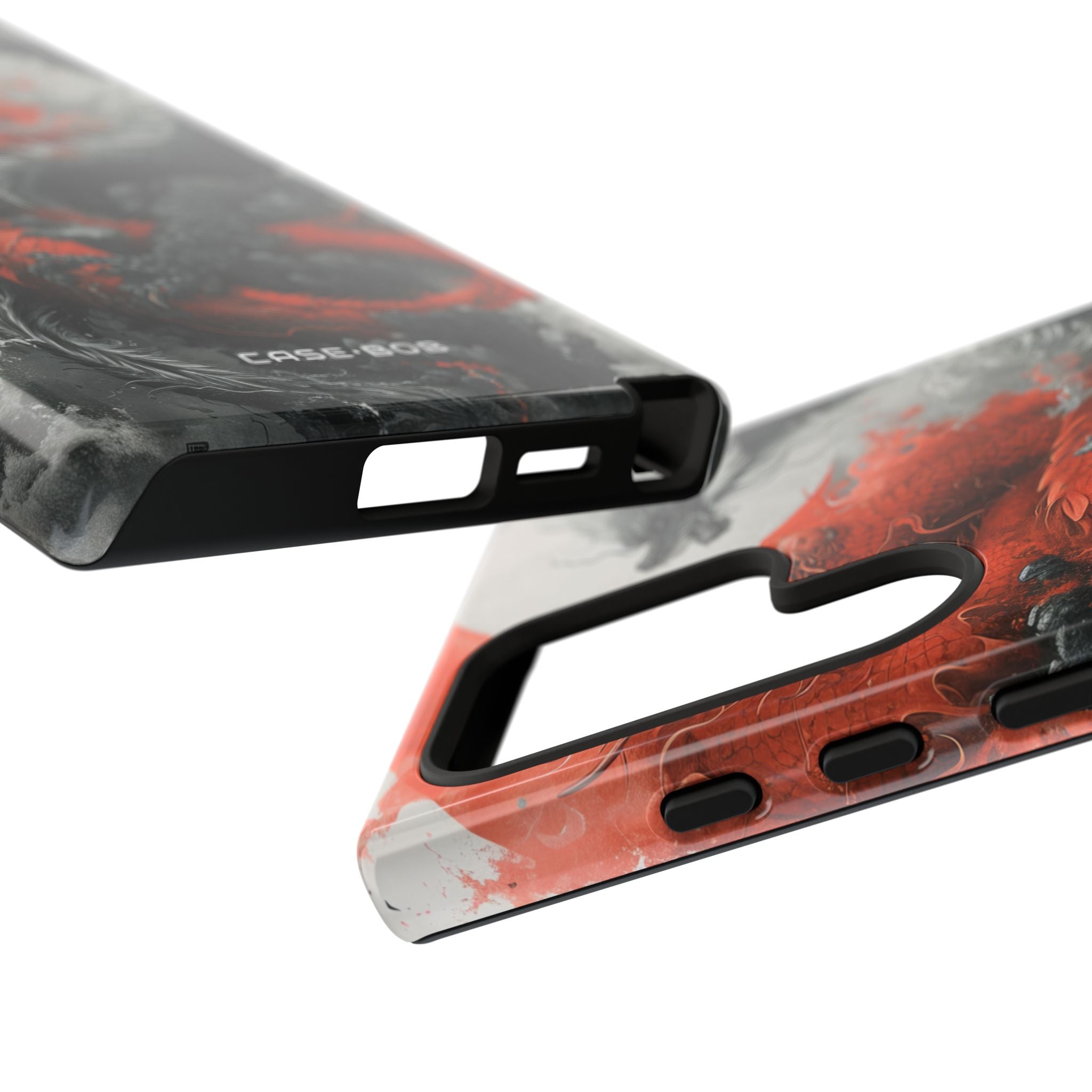 Twin Dragons Crimson Samsung S24 Ultra Case - Tough