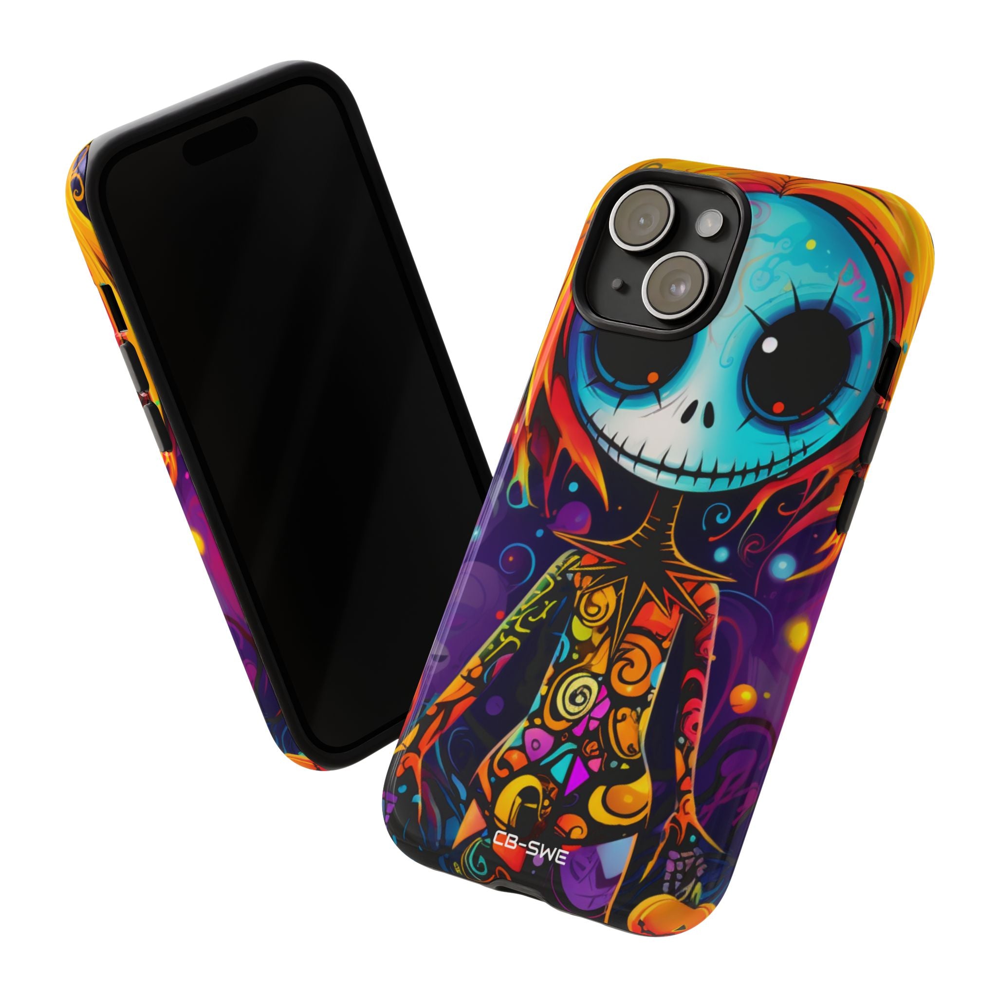 Skeletal Figure Laughs - iPhone Case