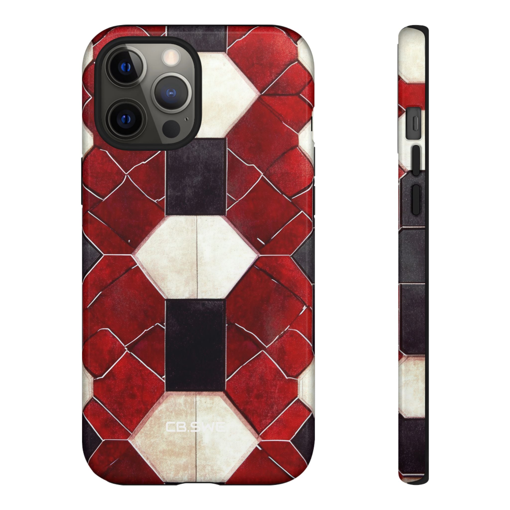 Kaleidoscope Geometric Hexagon Real Gothic Low Resolution iPhone 12 - Tough