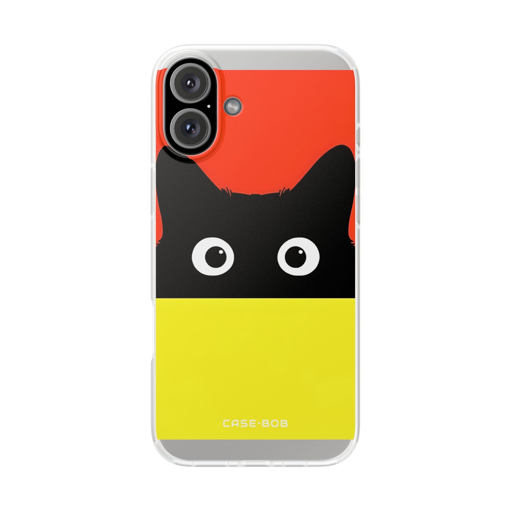 Peekaboo Cat Crimson iPhone 16 Plus Case - Soft