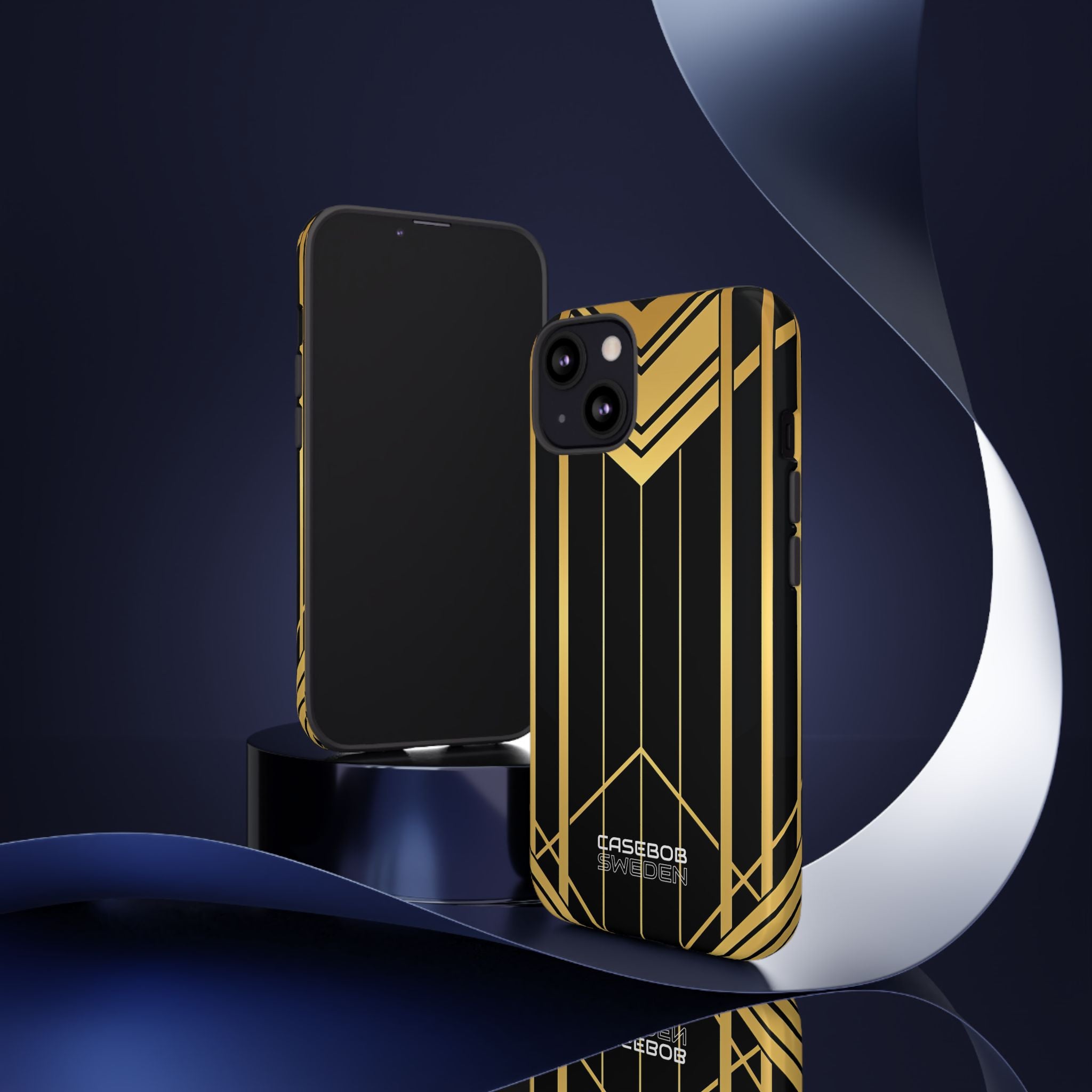 Golden Geometric Symphony iPhone 13 - Tough
