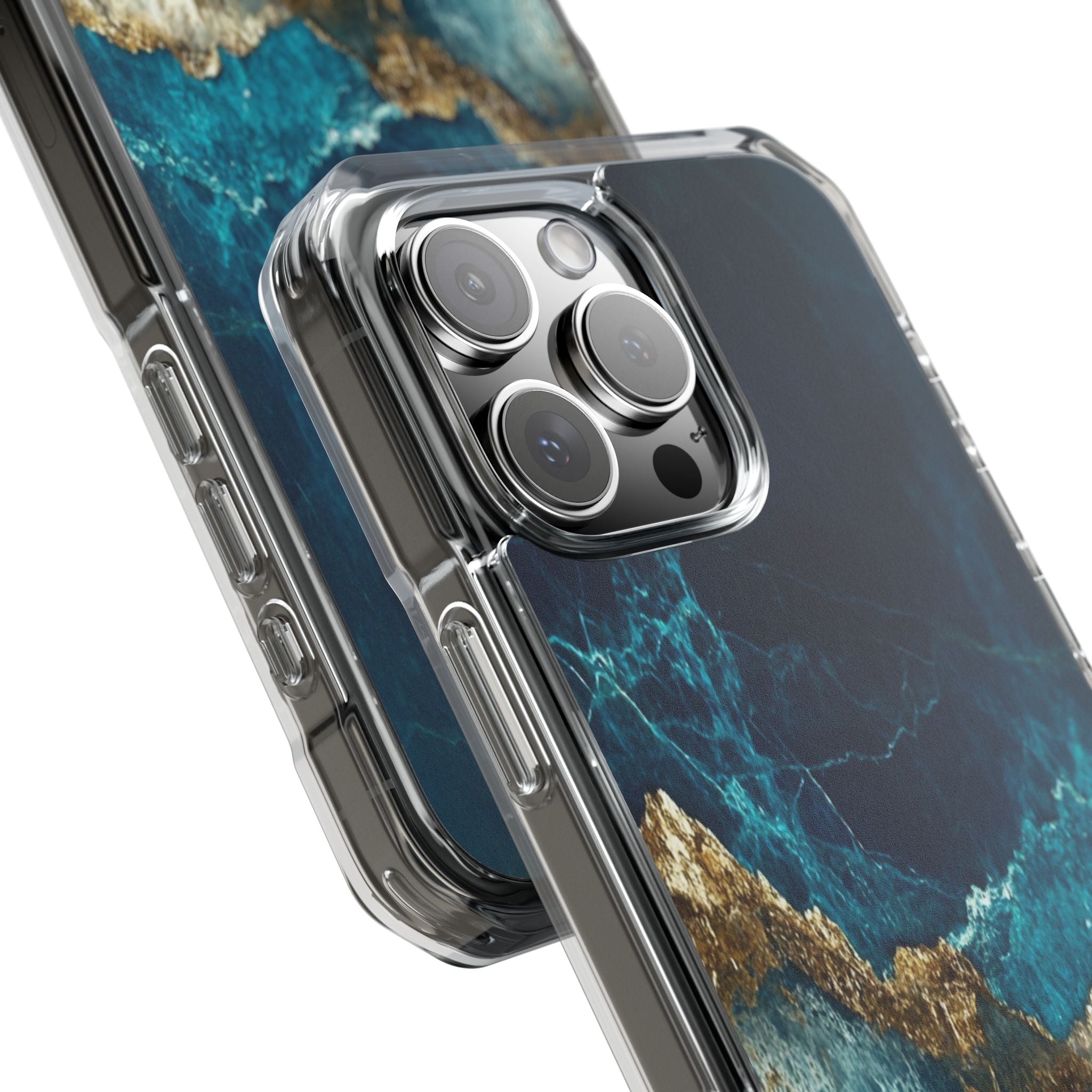 Jagged Gold Split iPhone 16 Pro Max Case - Impact