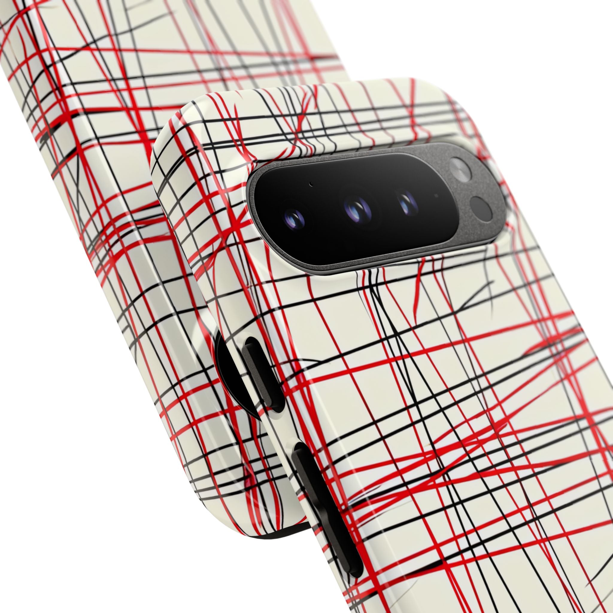 Crimson Wire Tangle Google Pixel 9 - Tough