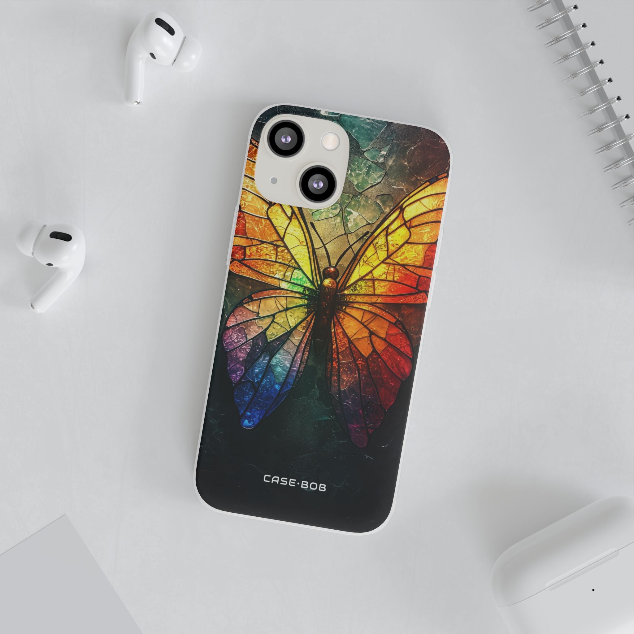 Stained Glass Butterfly iPhone 13 mini Case - Soft