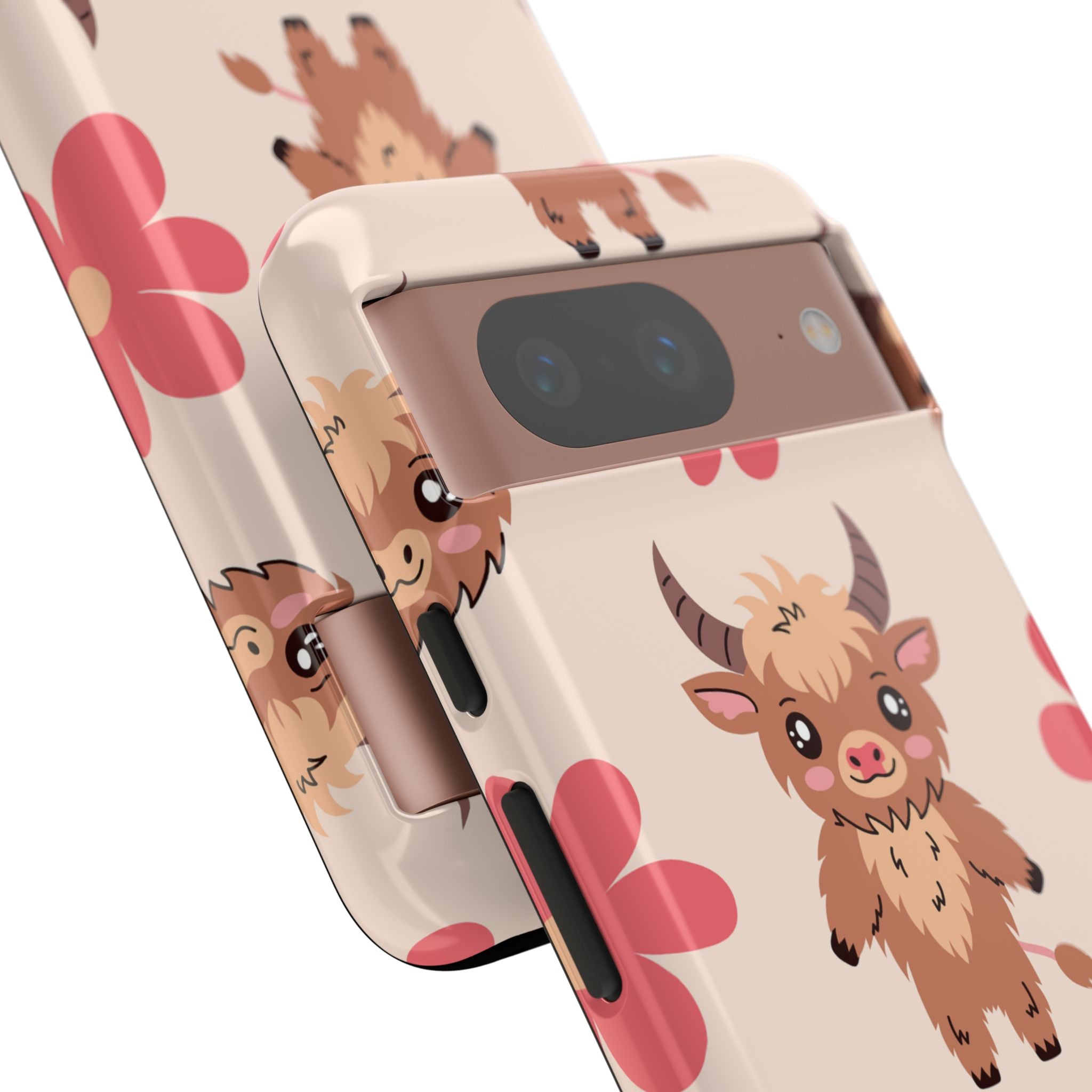 Cute Cattle & Flowers - Google Pixel Case