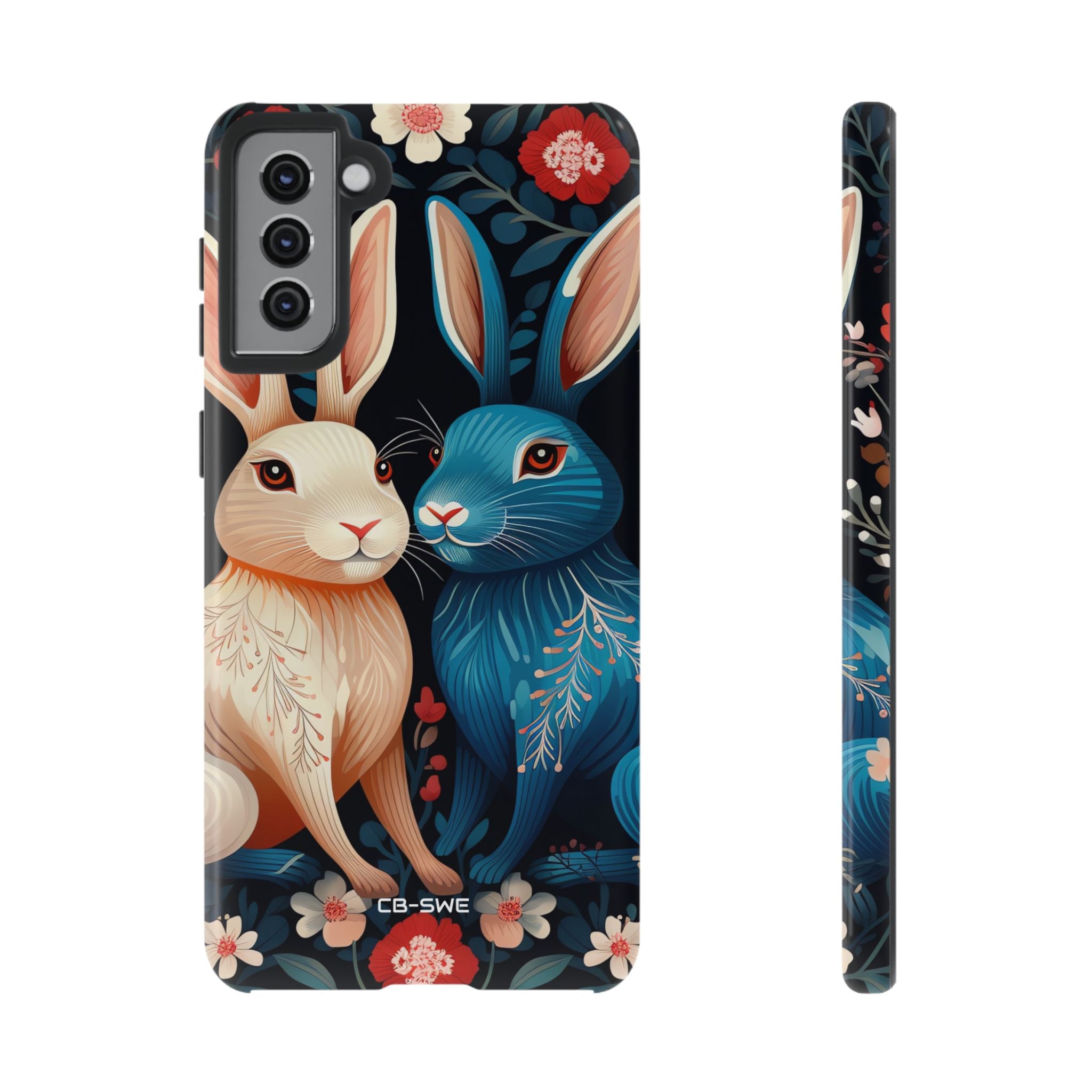 Rabbits Embrace Blossoms - Samsung Case