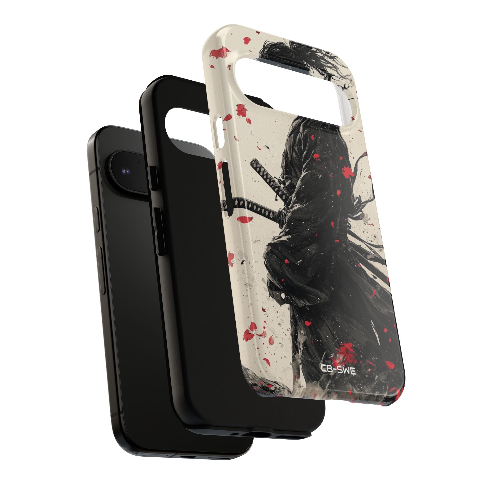 Falling Samurai Petals - Google Pixel Case