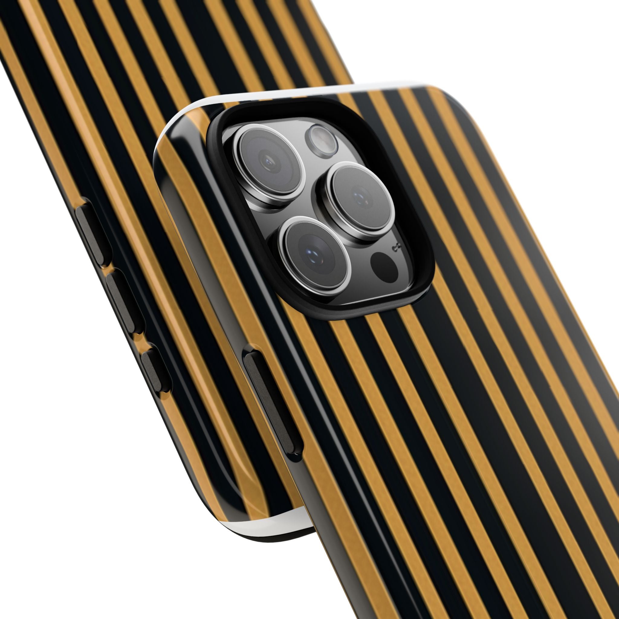 Golden Stripes iPhone 16 Pro Max Case - Tough