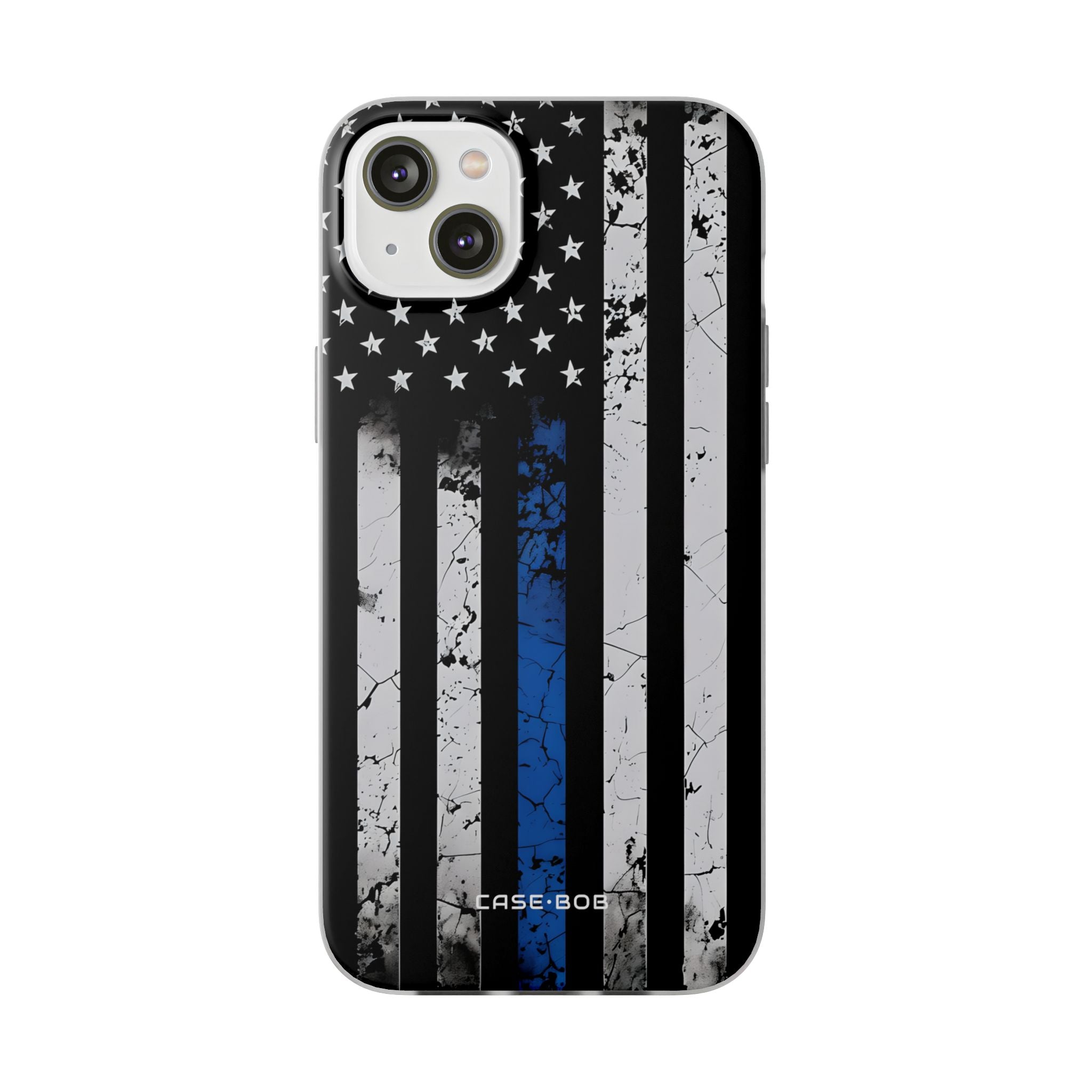 Blue Stripe Flag iPhone 14 Plus Case - Soft