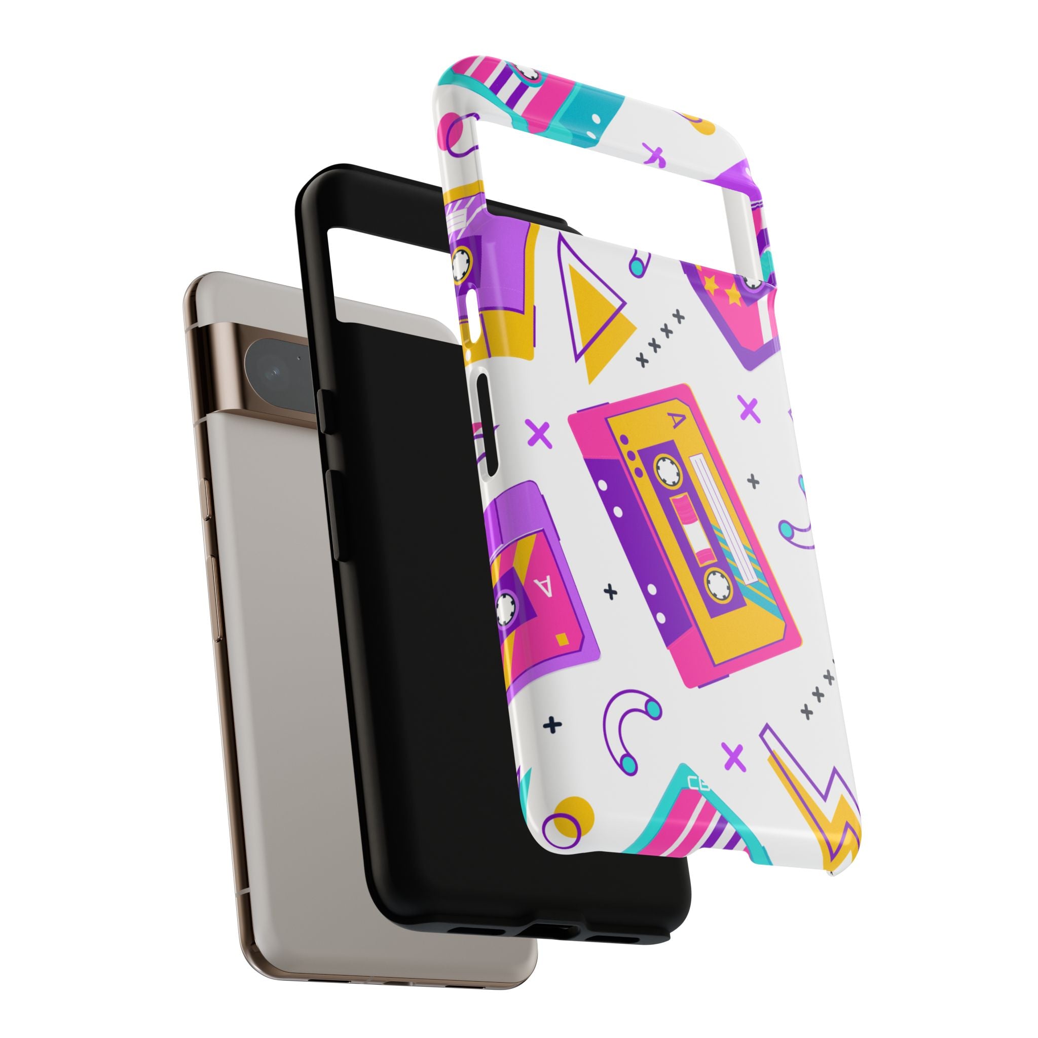 Retro Cassette Chaos - Google Pixel Case