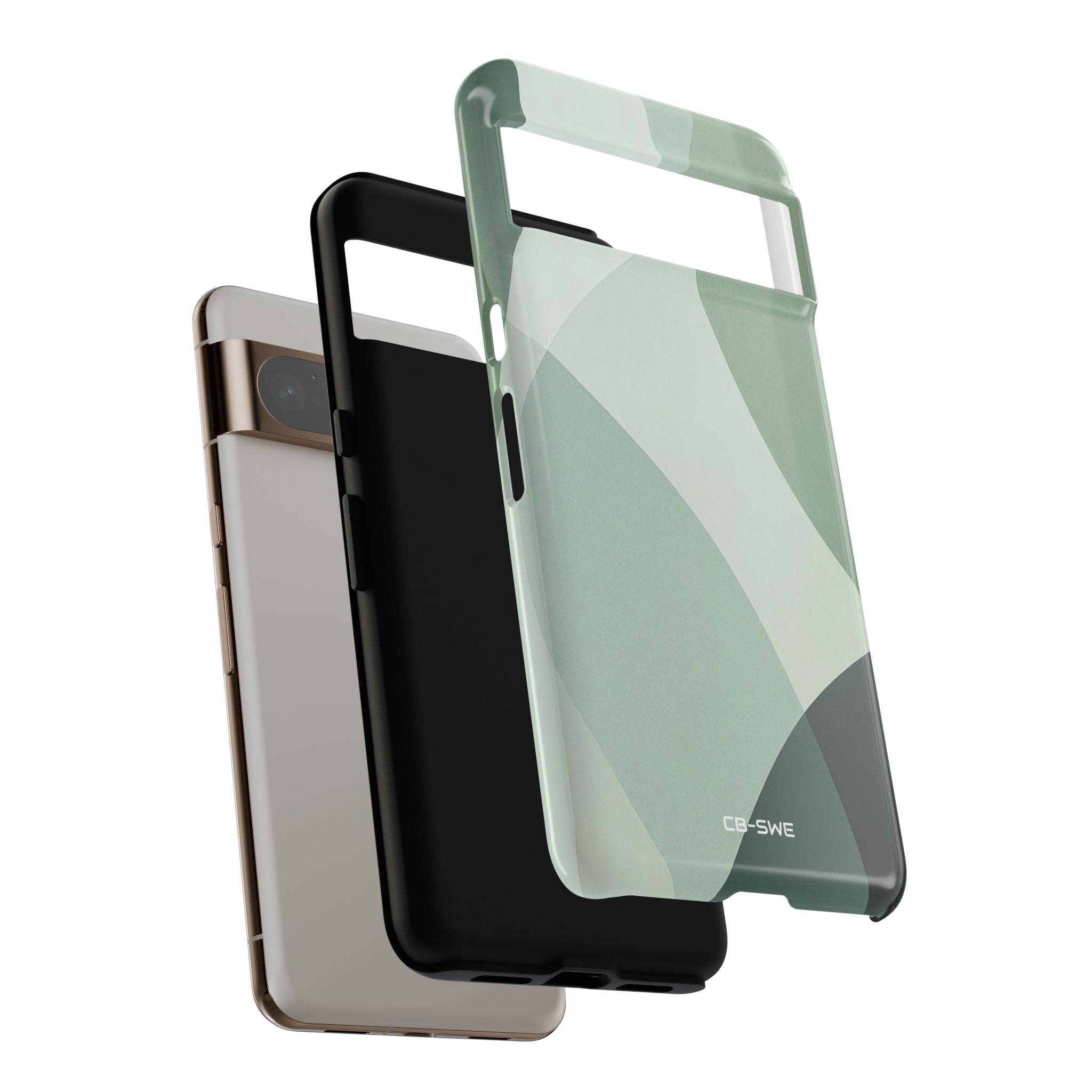 Flowing Green Harmony - Google Pixel Case