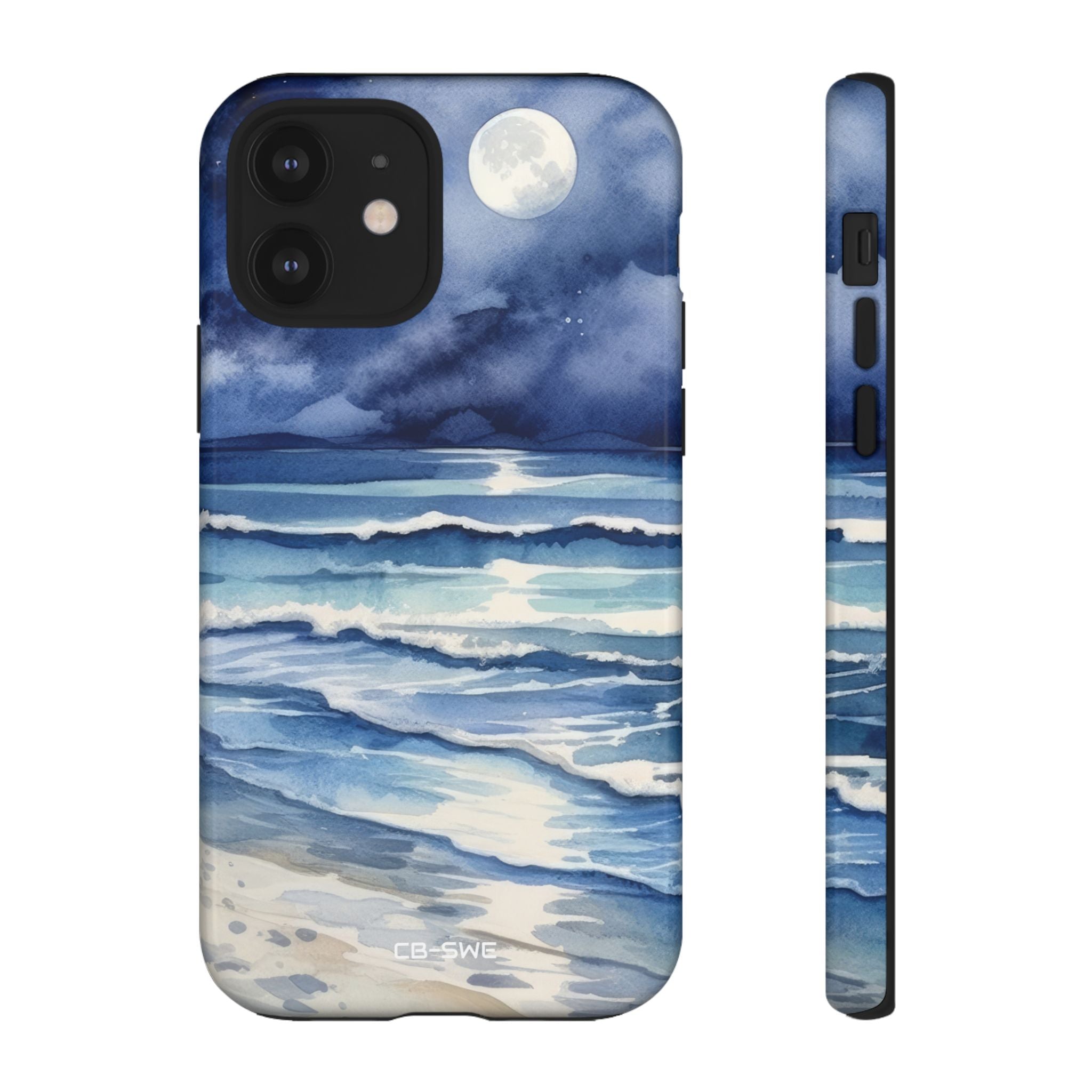 Moonlight Reflects Waves - iPhone Case