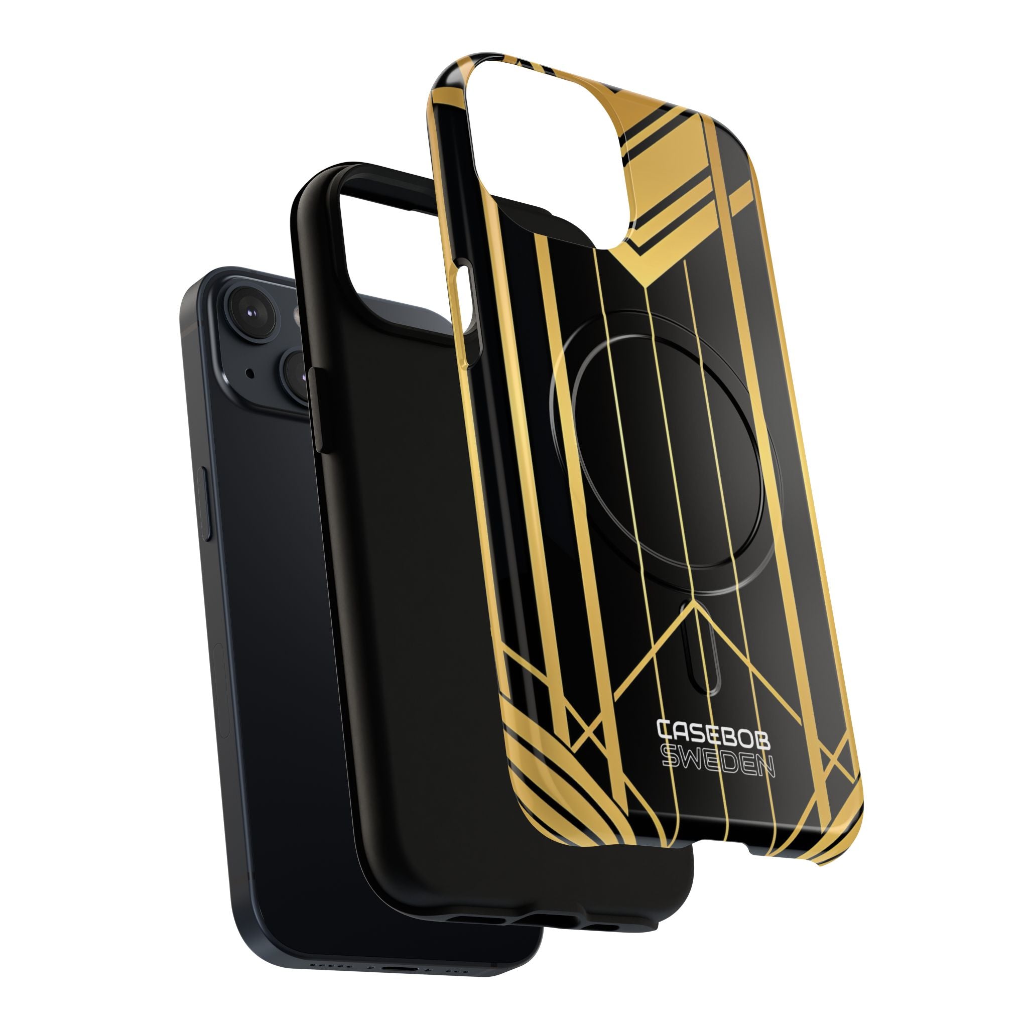Golden Geometric Symphony iPhone 14 - Tough+