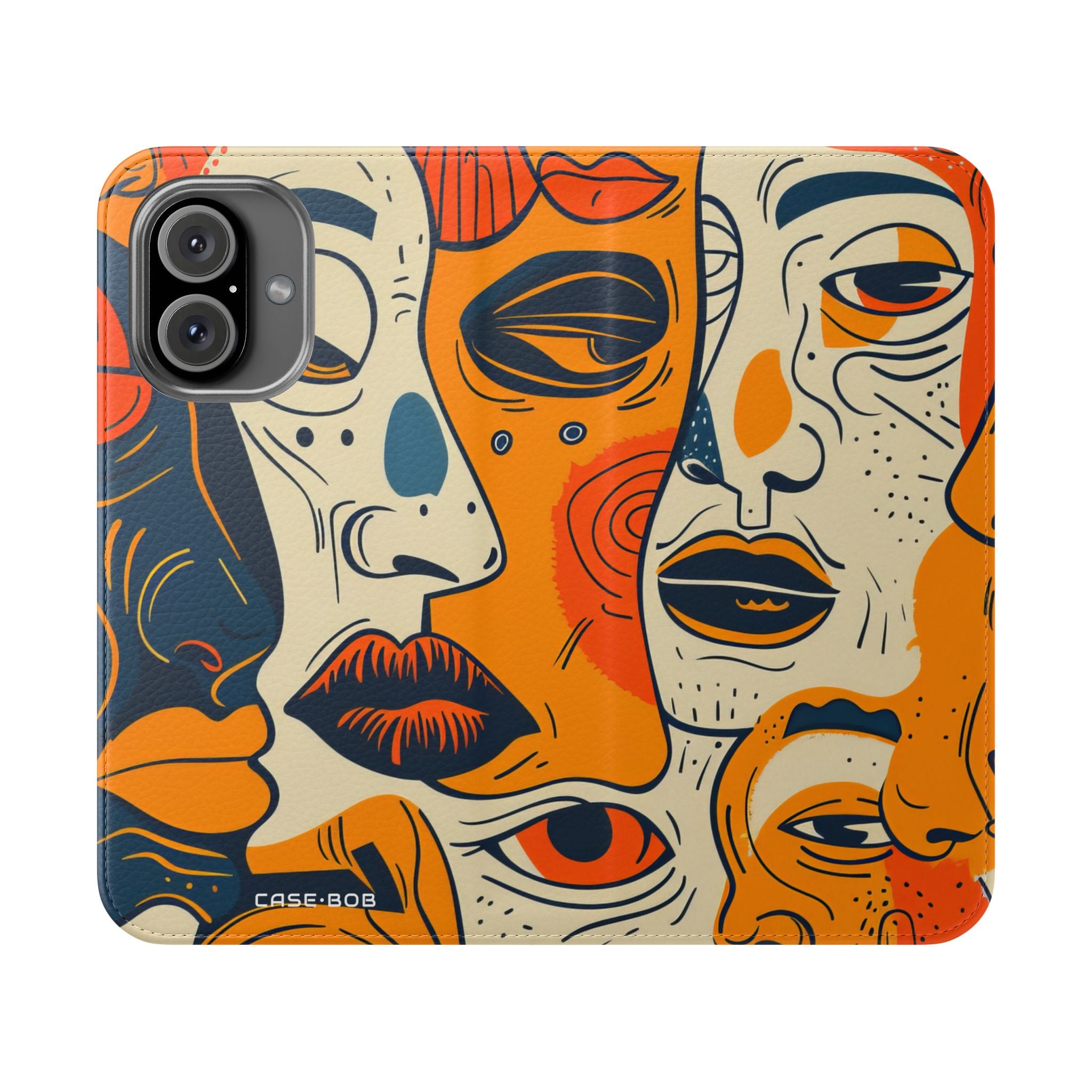 Overlapping Faces - iPhone 16 Case - Wallet
