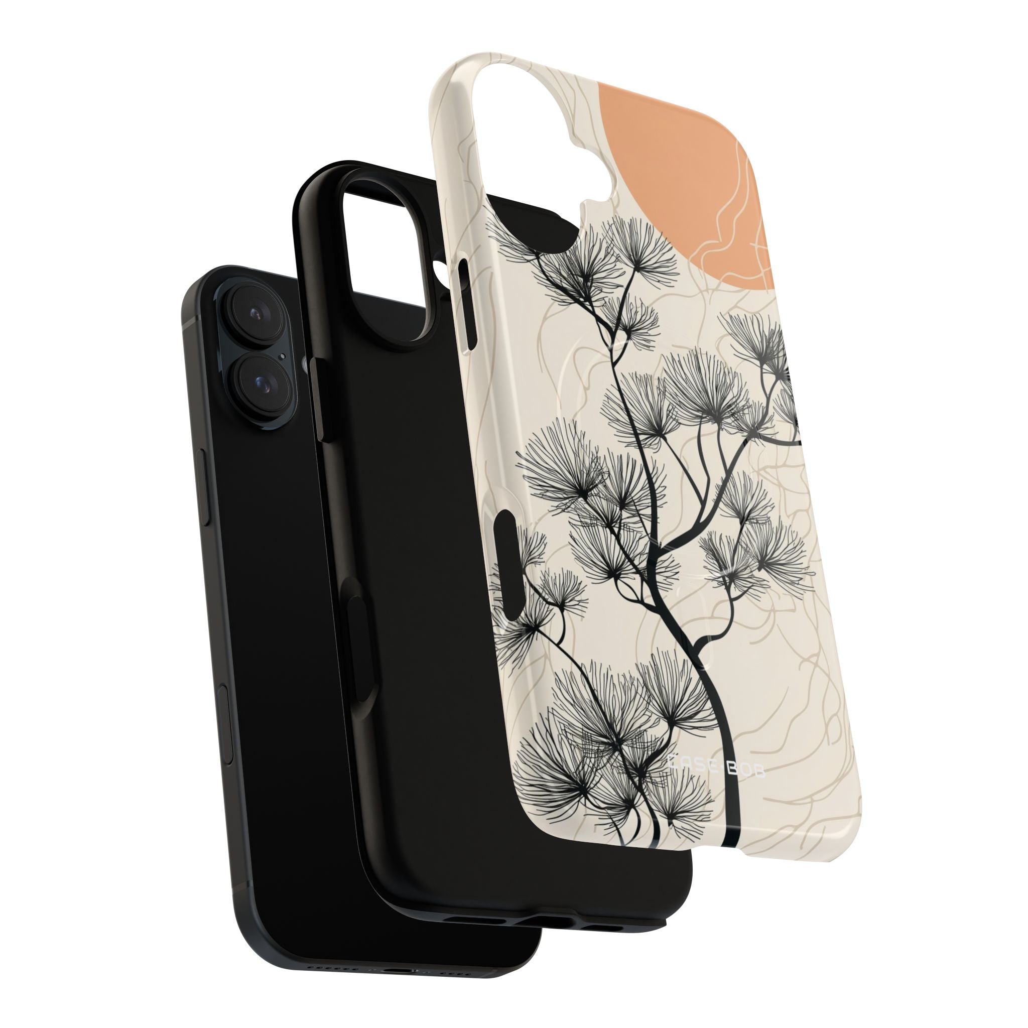 Spiky Tree Sunset iPhone 16 Plus Case - Tough+