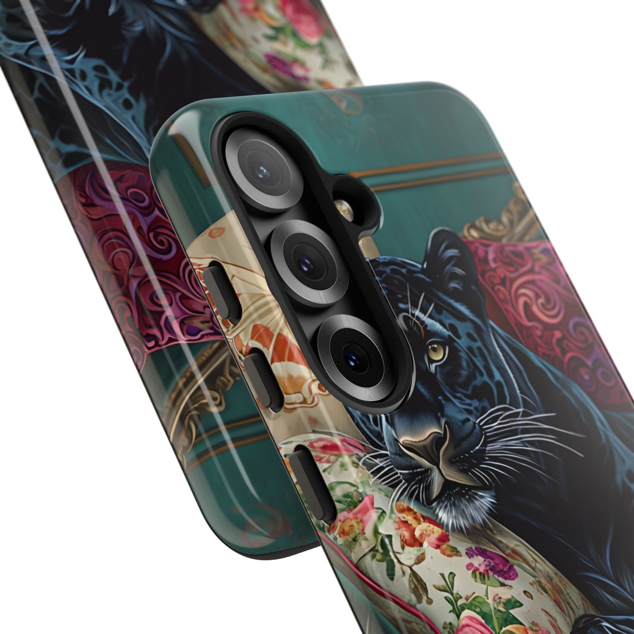 Panther on Vintage Chaise - Samsung Case