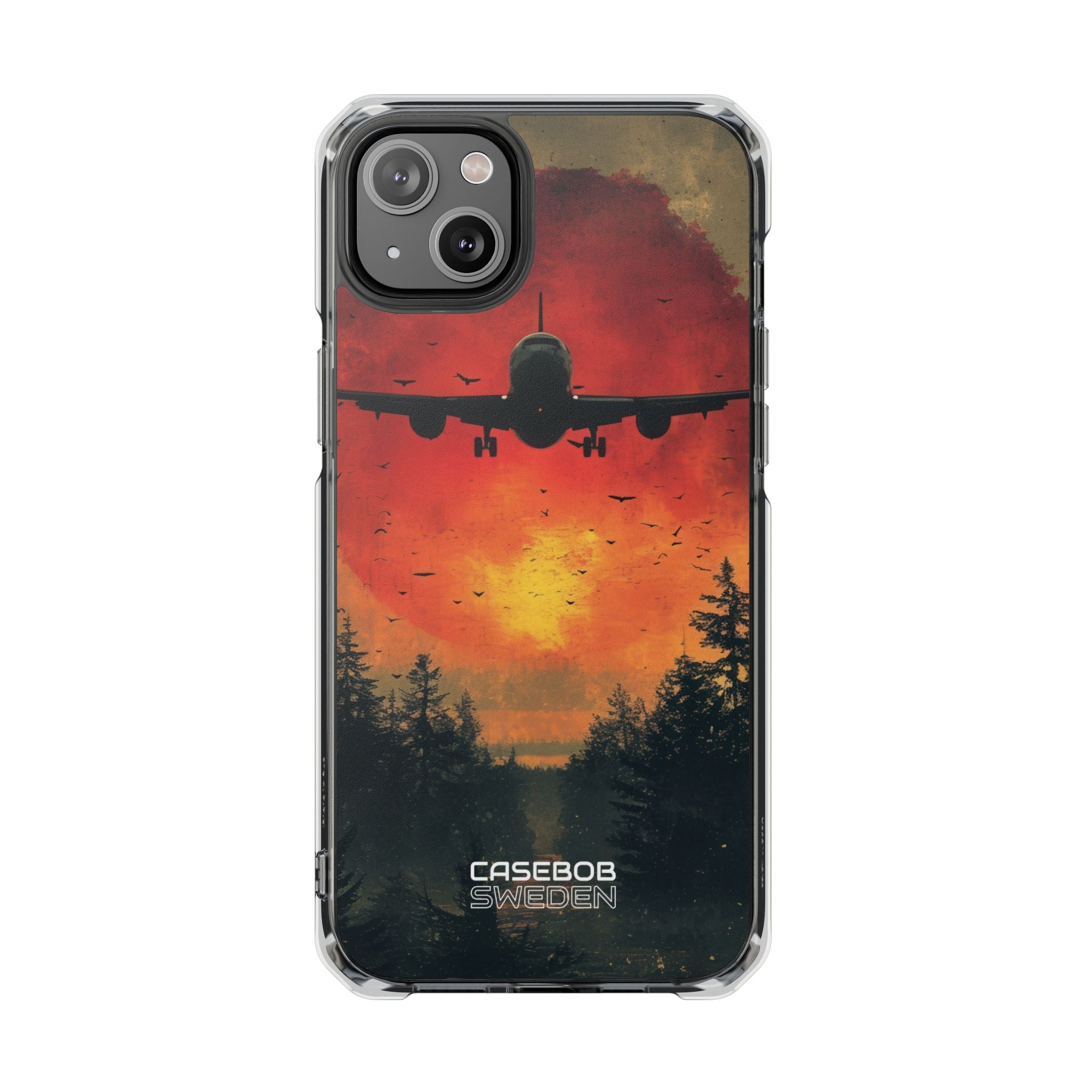 Crimson Sky Flight iPhone 14 - Impact Clear+