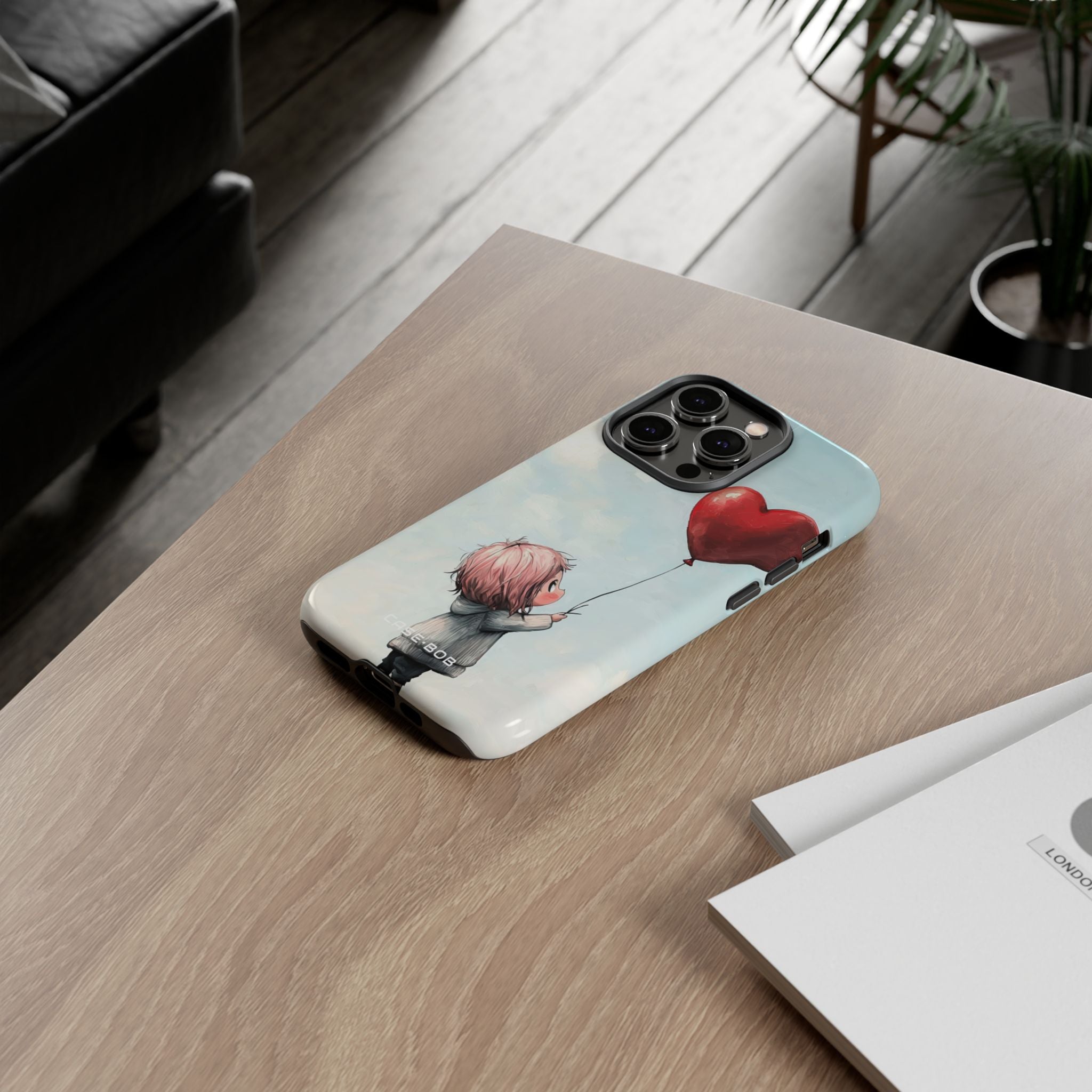 Heart Balloon Glow iPhone 14 Pro Case - Tough