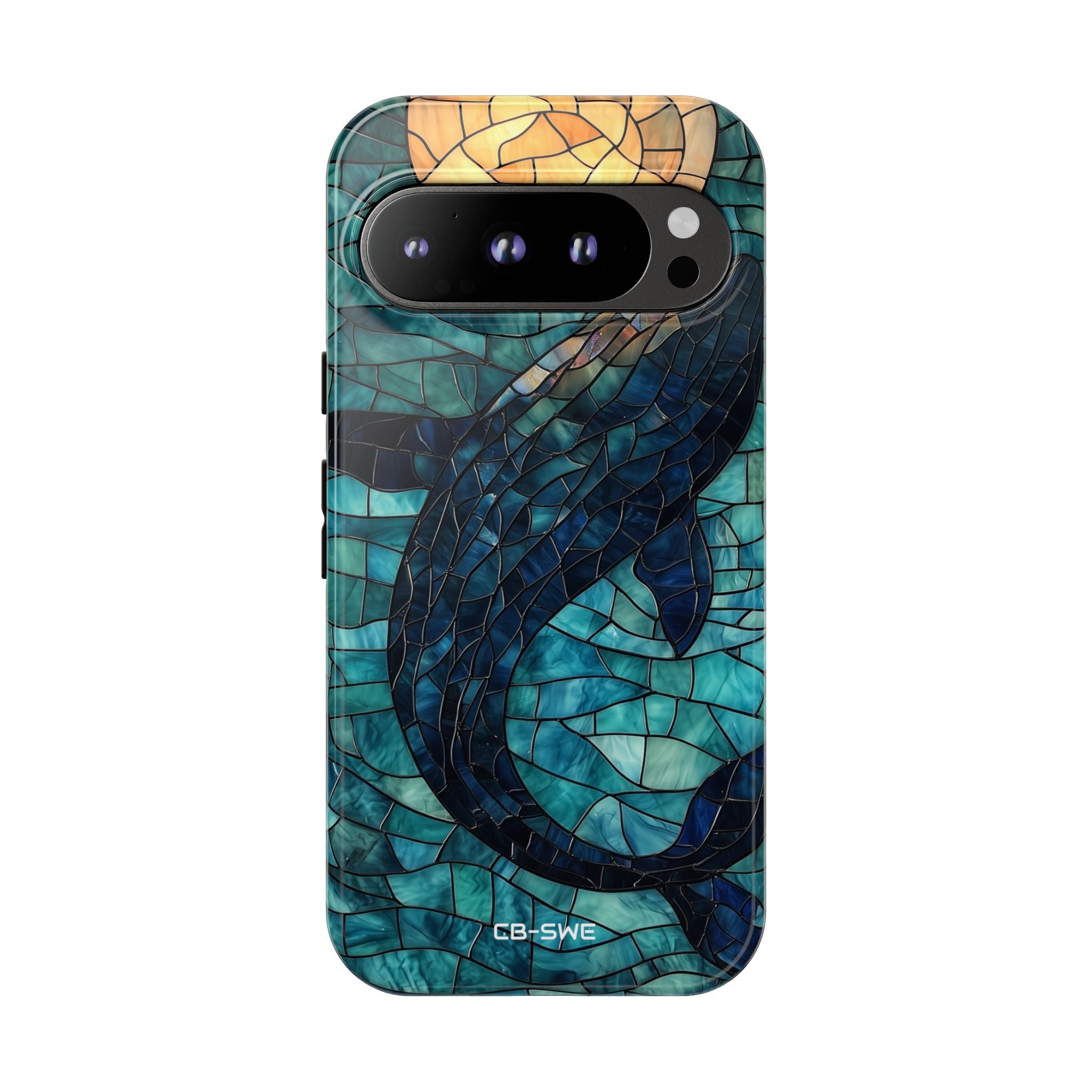 Whale Dives Upward - Google Pixel Case