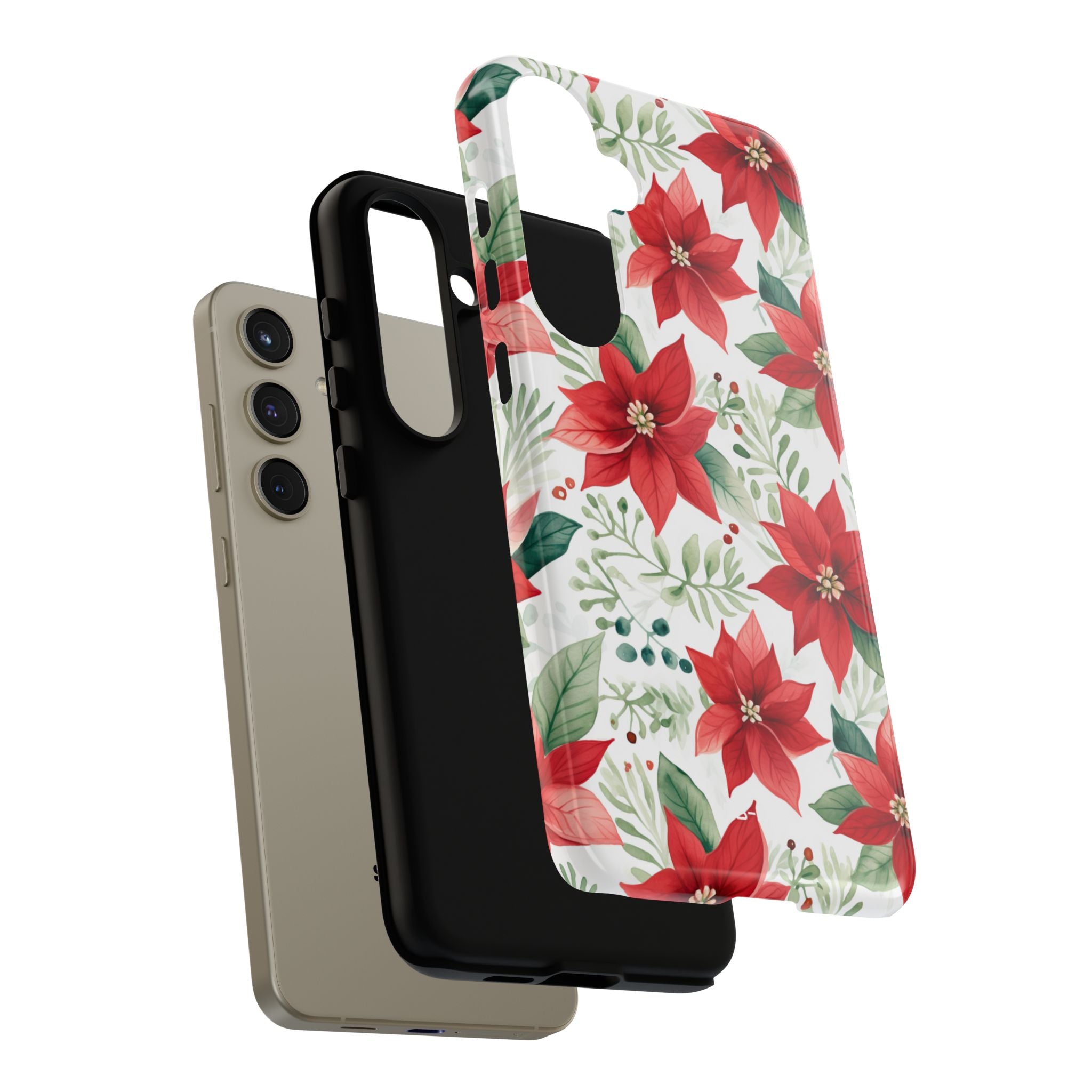 Poinsettias Bloom Bright - Samsung Case