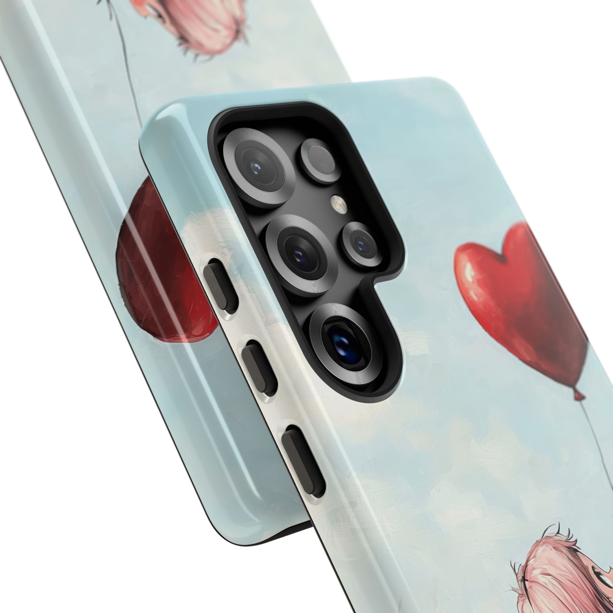 Heart Balloon Glow Samsung S25 Ultra Case - Tough