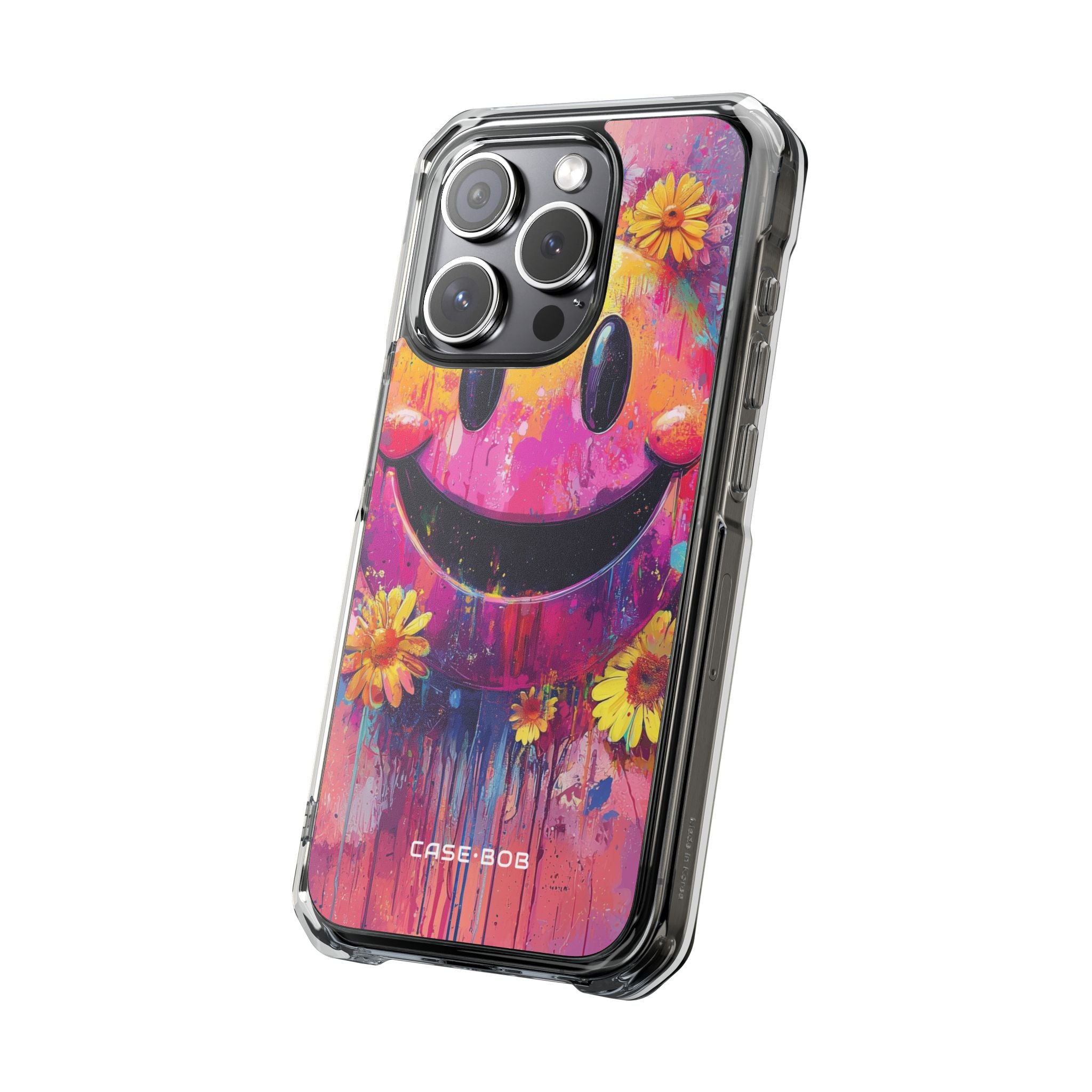 Smiley Bloom iPhone 15 Pro Case - Impact