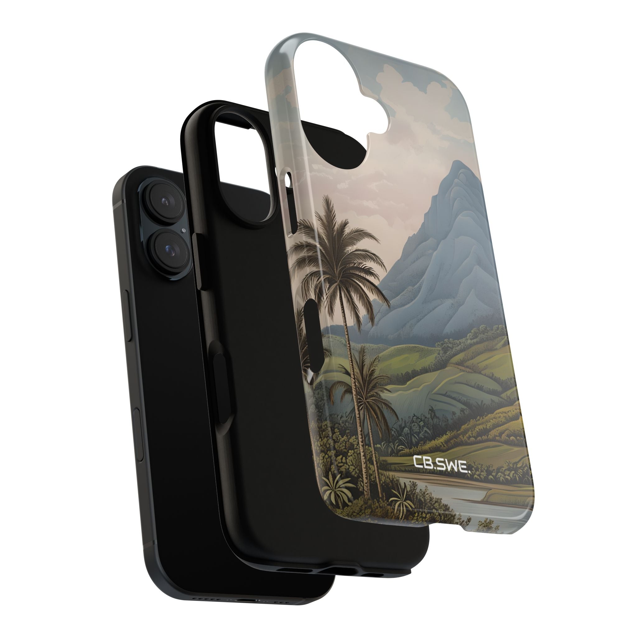 Tropical Serenity Landscape Palm Trees iPhone 16 - Tough