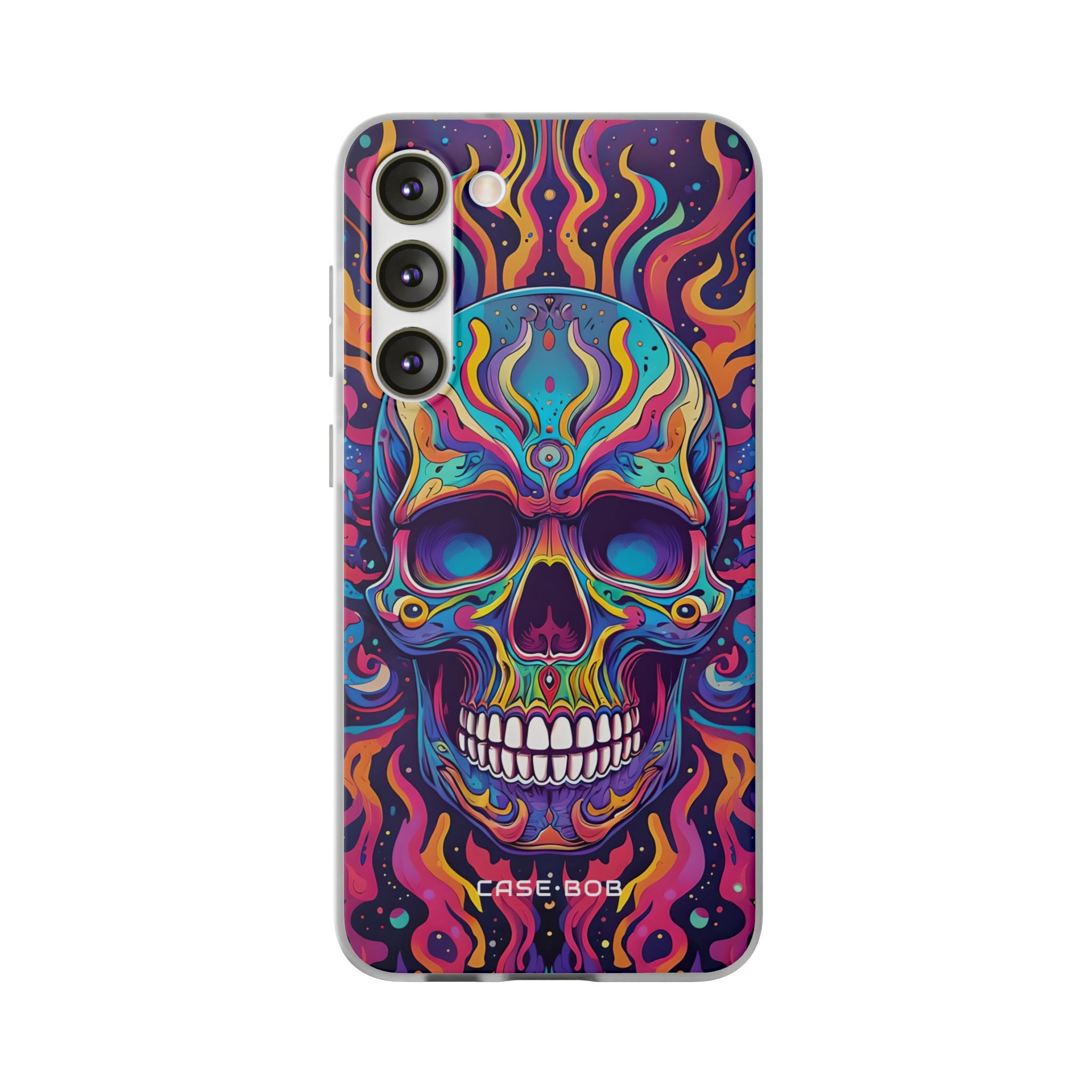 Flaming Skull Samsung S23 Plus Case - Soft