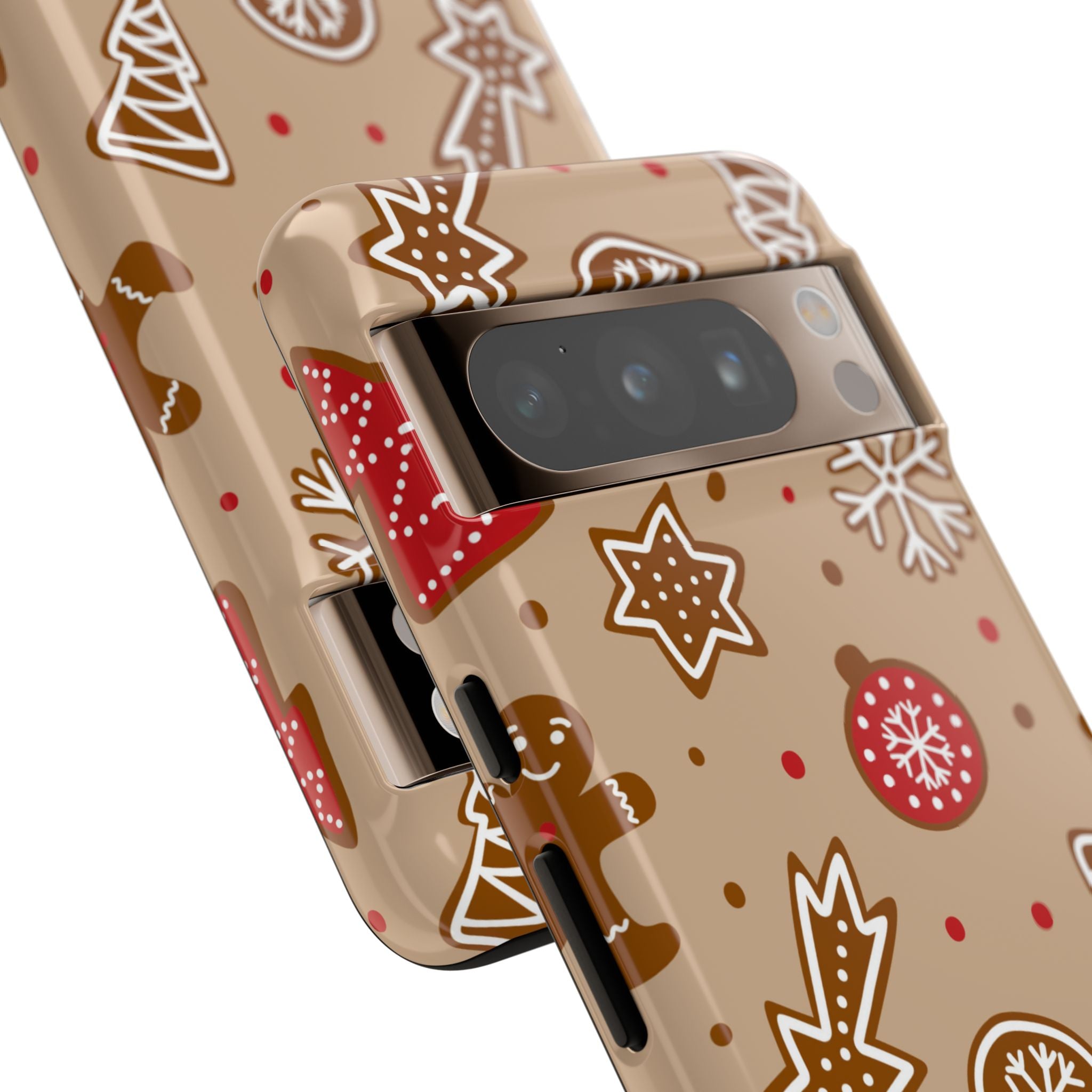 Gingerbread Men Celebrate - Google Pixel Case