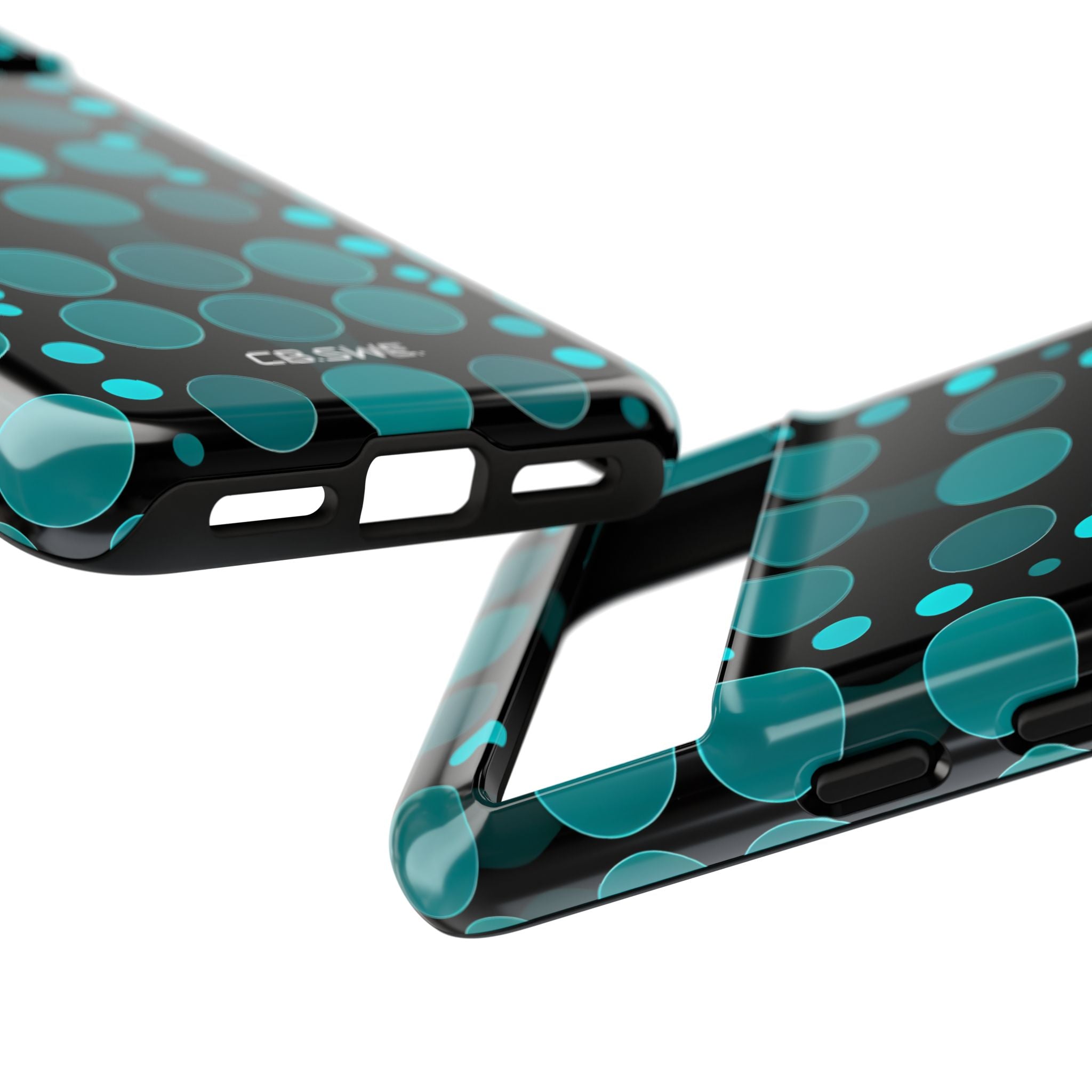 Modern Teal Aqua Circular Seamless Google Pixel 8 - Tough