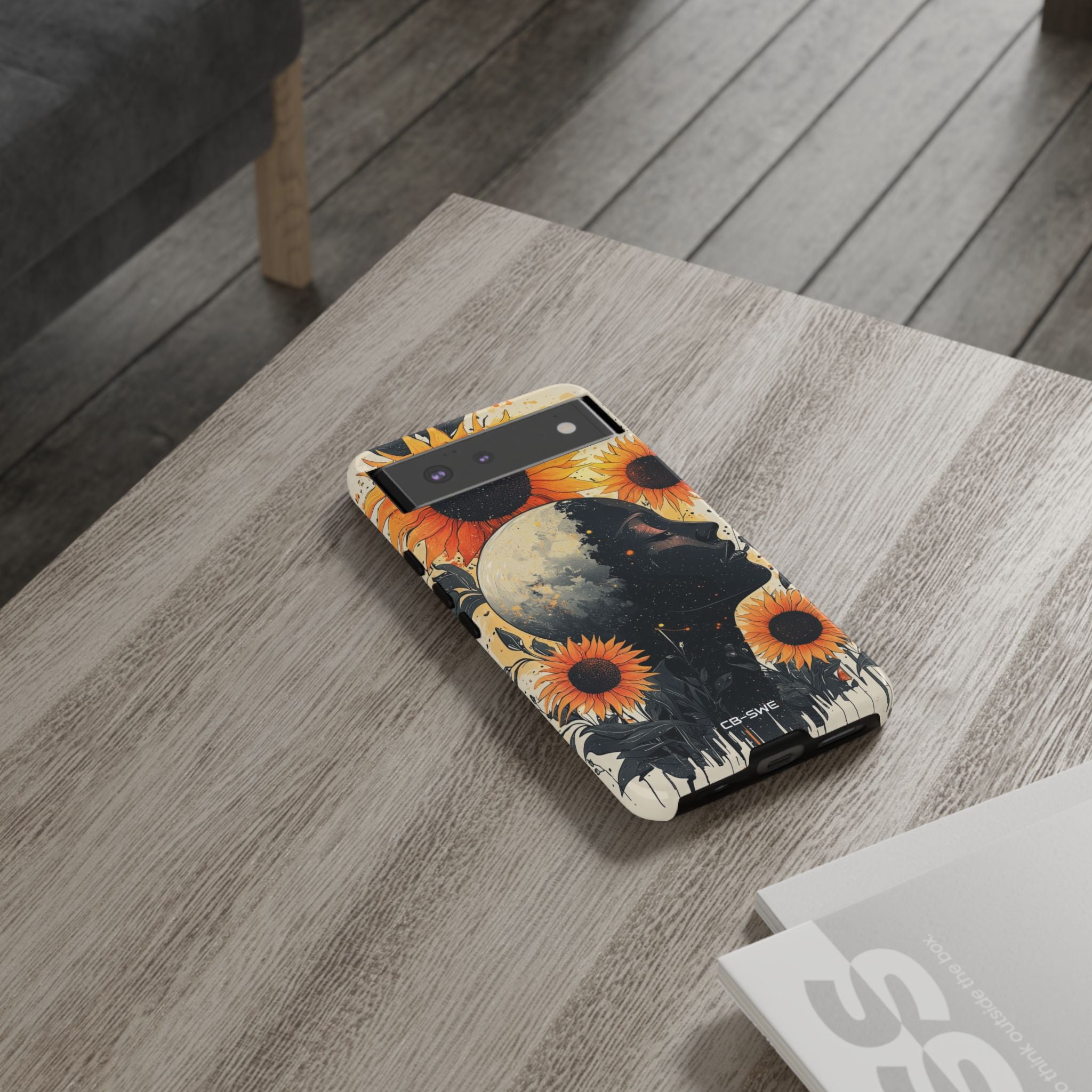 Sunflower Embraces Moon - Google Pixel Case