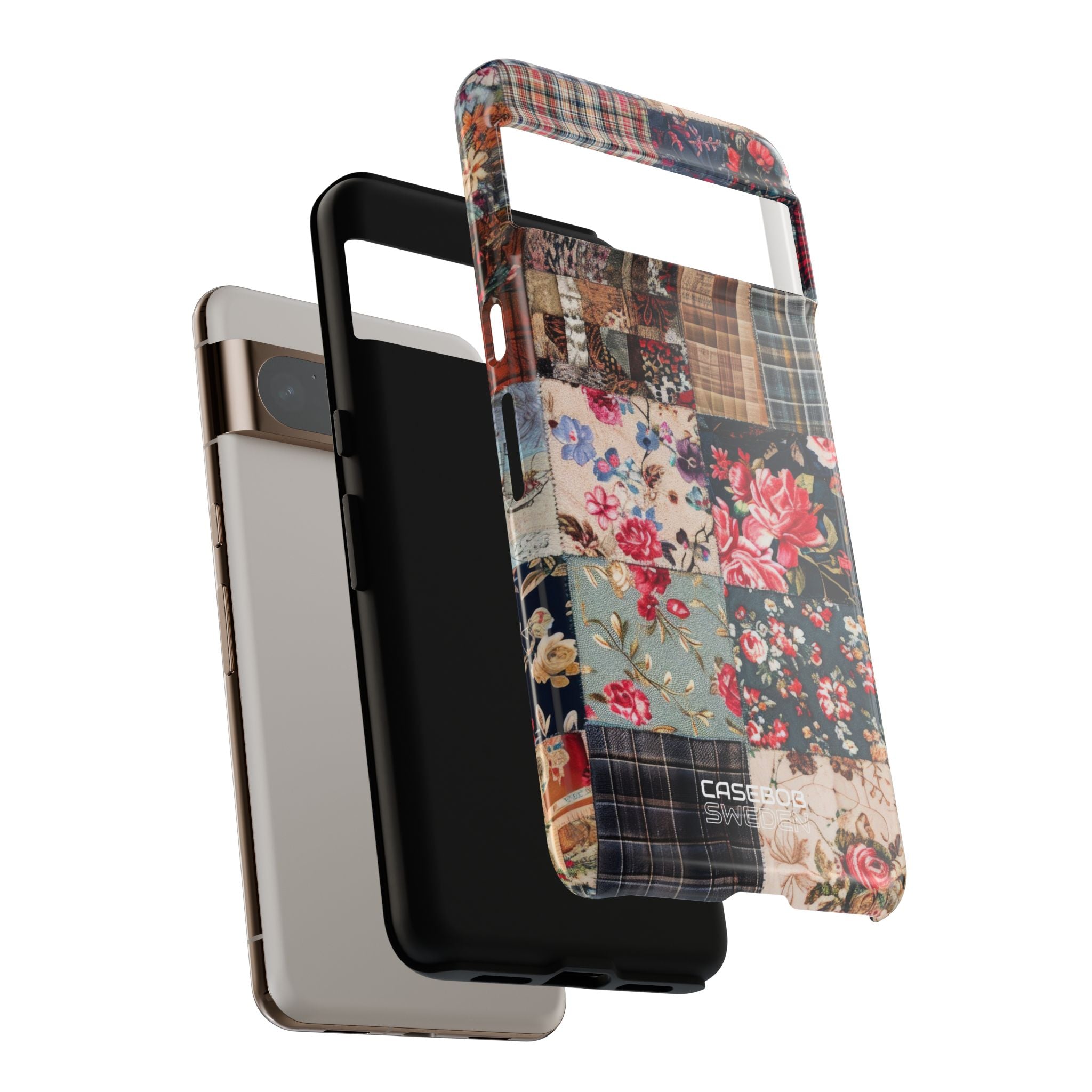 Trapunta patchwork floreale Google Pixel 8 - Tough