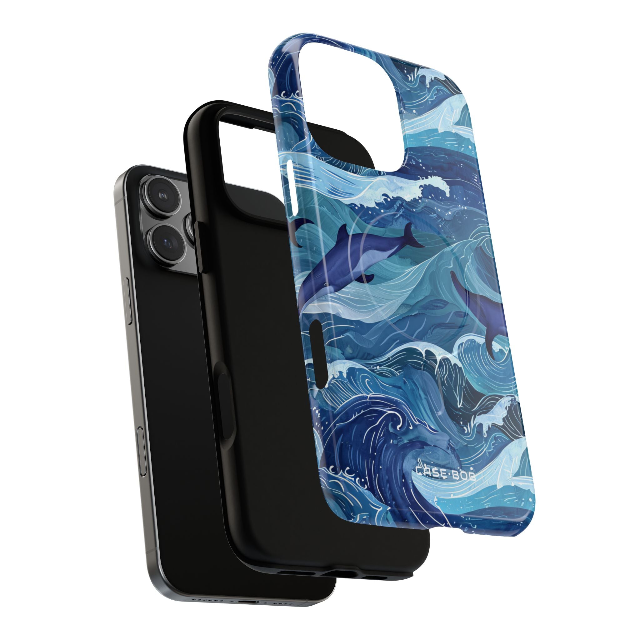 Dolphin Waves iPhone 16 Pro Max Case - Tough+