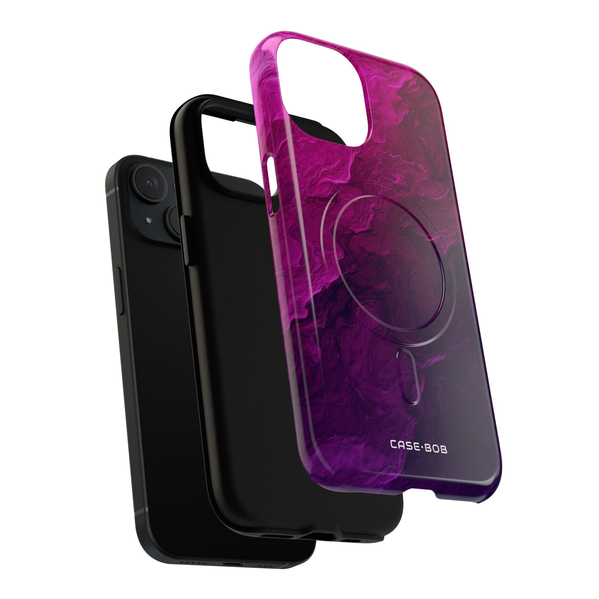 Violet Swirl iPhone 15 Case - Tough+