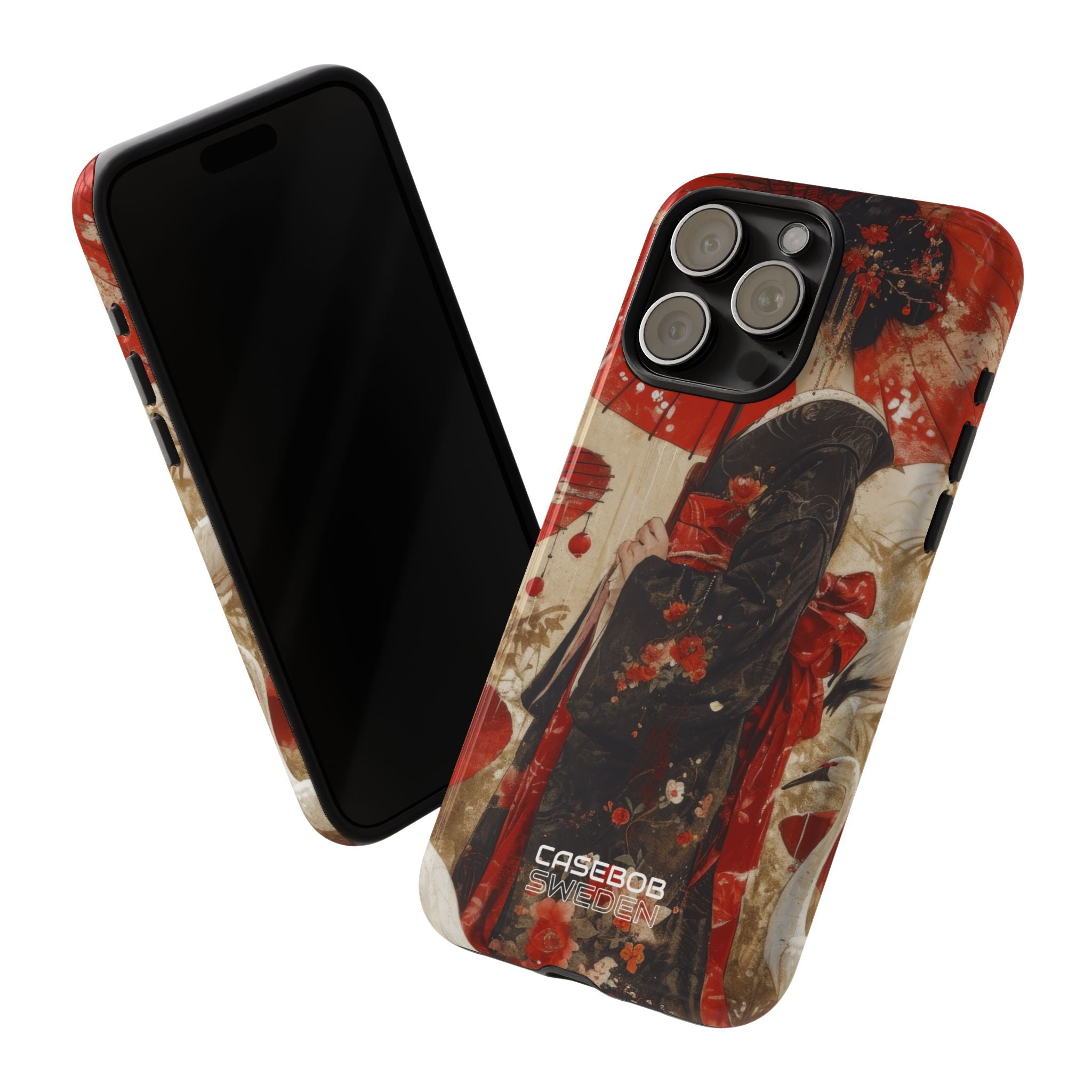 Scarlet Crane Dreams iPhone 15 - Tough