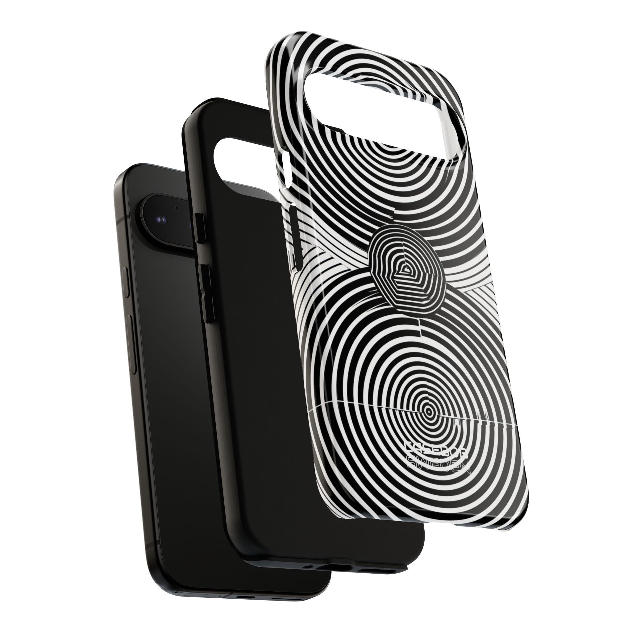 Monochrome Spiral Motion Google Pixel 9 - Tough
