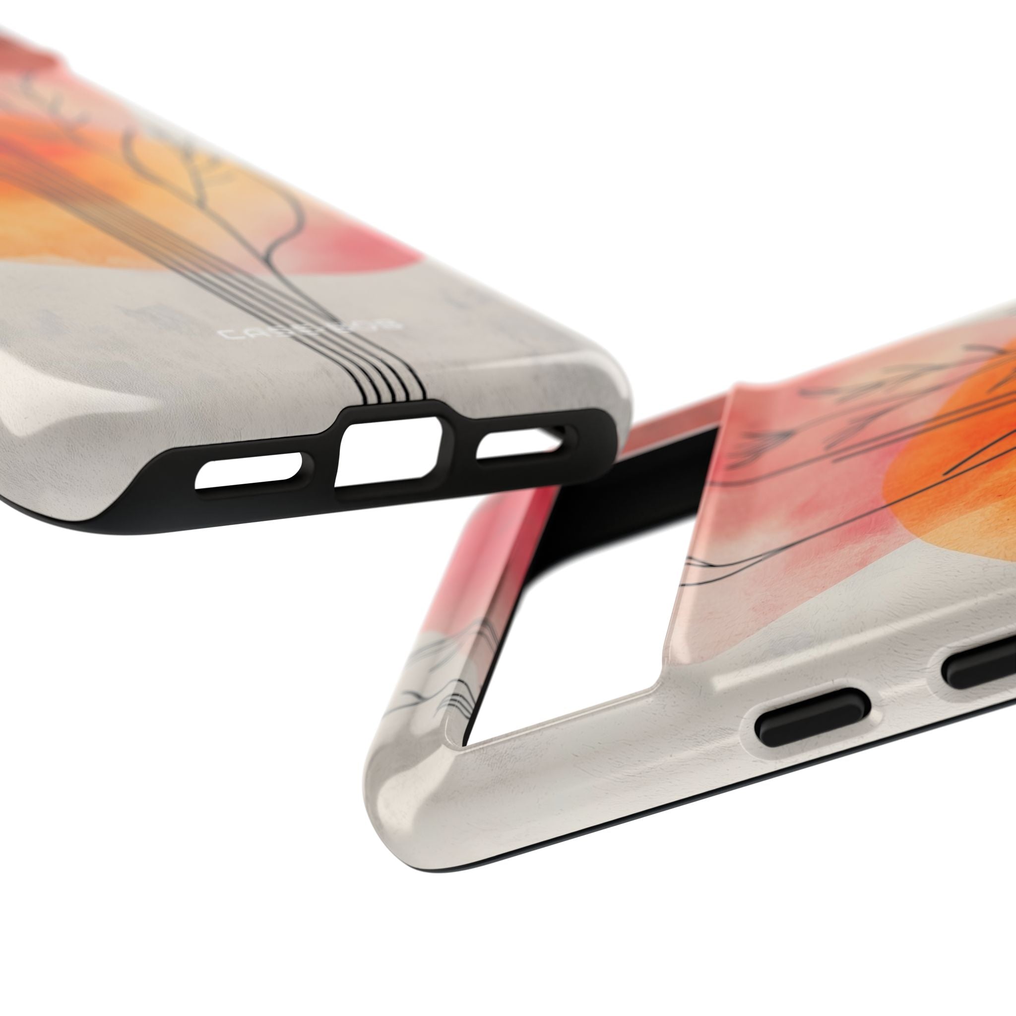 Curved Stem Sunset Google Pixel 8 Case - Tough