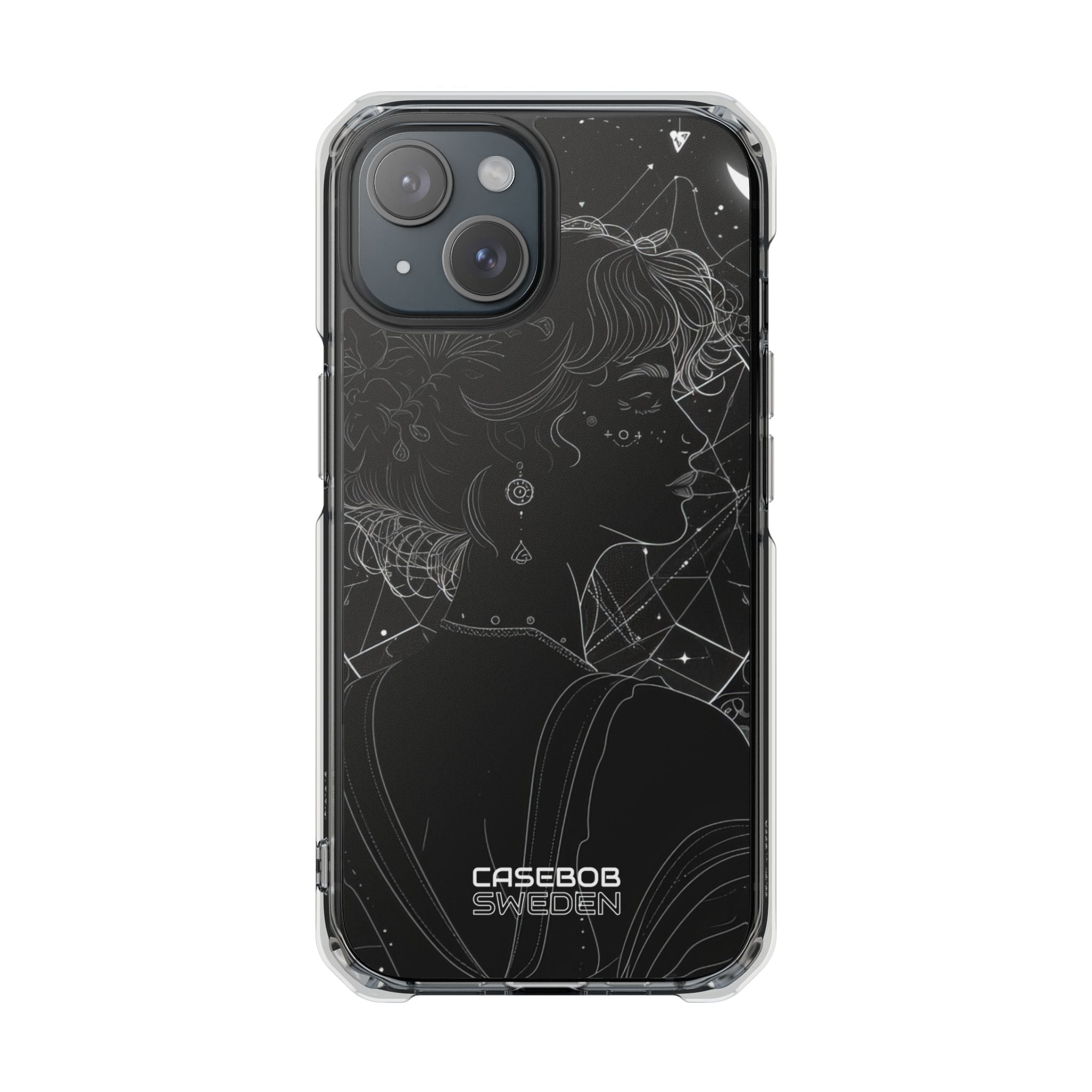 Celestial Bloom Silhouette iPhone 15 - Impact Clear+